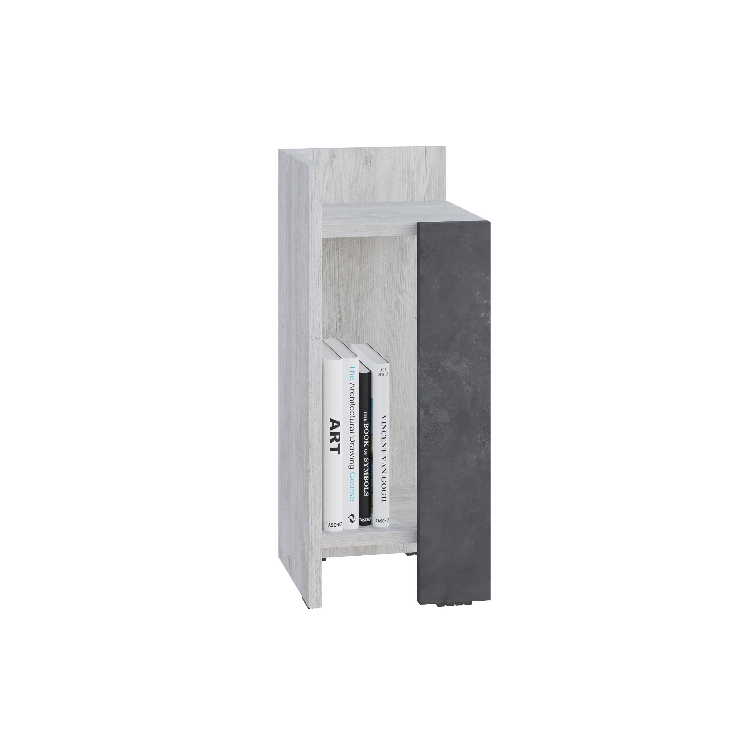 Modern Bedside Table Left Module 25cm Narrow