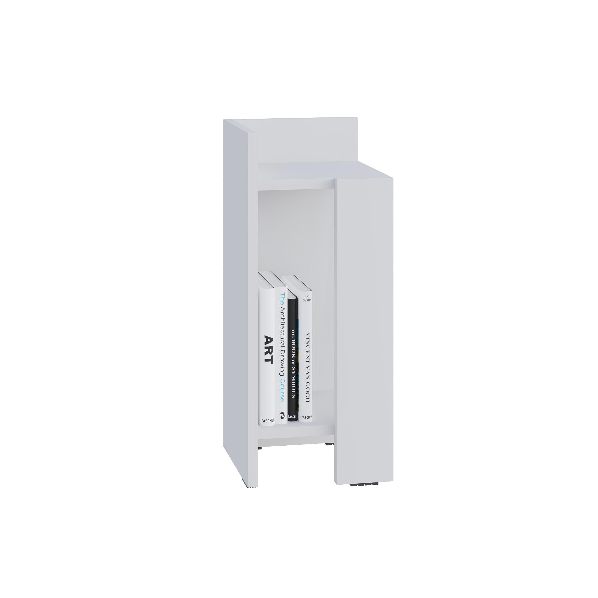 Modern Bedside Table Left Module 25cm Narrow