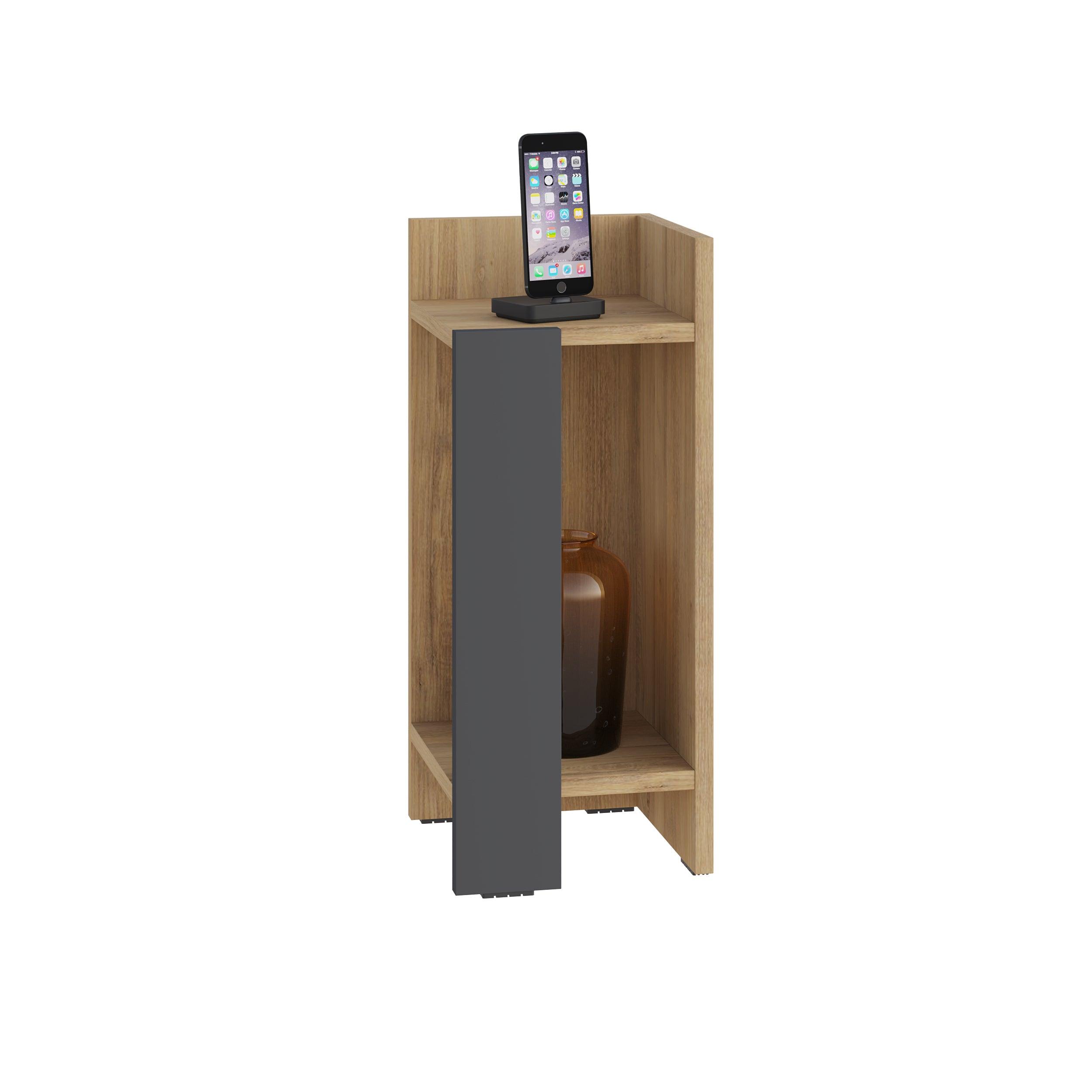 Modern Bedside Table Right Module 25cm Narrow