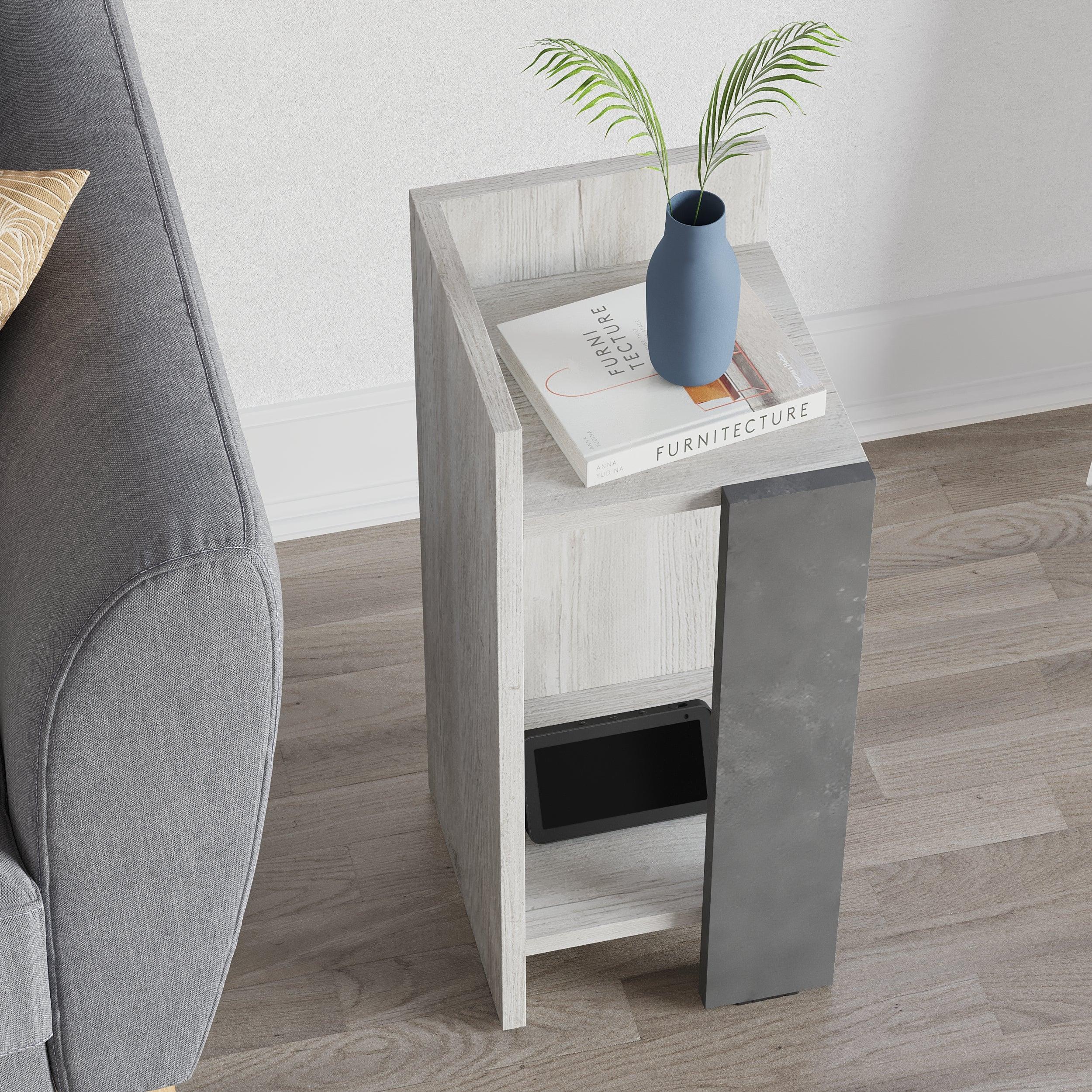 Modern Bedside Table Left Module 25cm Narrow