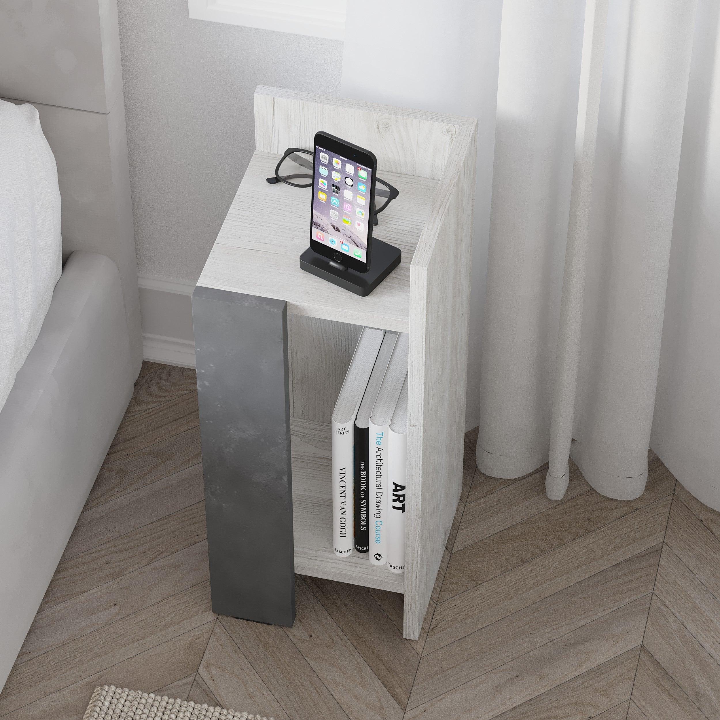 Modern Bedside Table Right Module 25cm Narrow