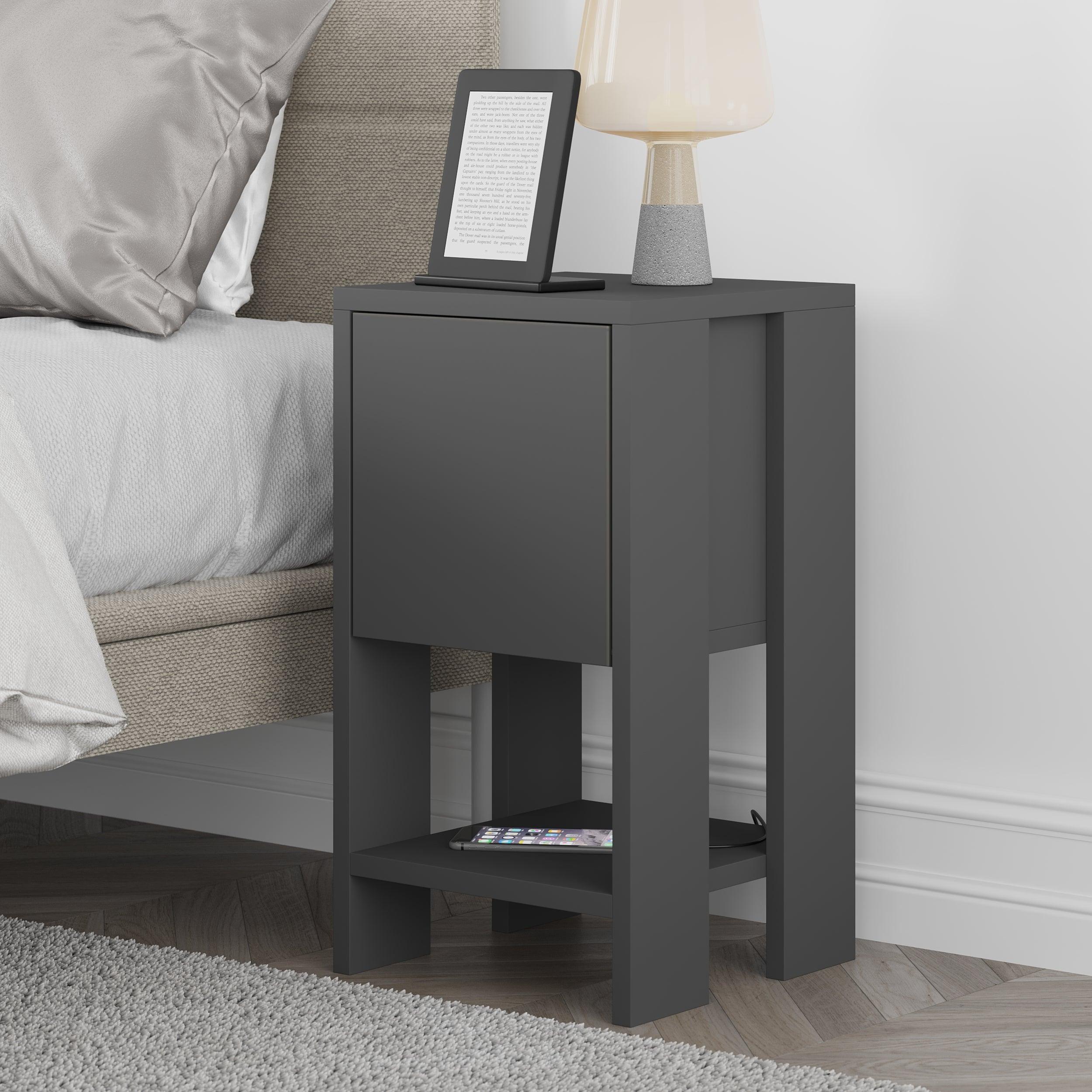 Ema Modern Bedside Table Bedroom Furniture 30cm Width