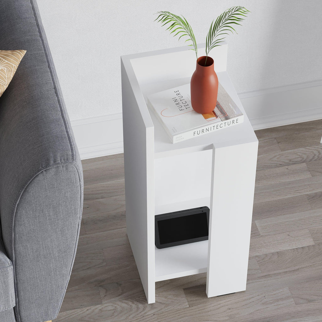 Modern Bedside Table Left Module 25cm Narrow