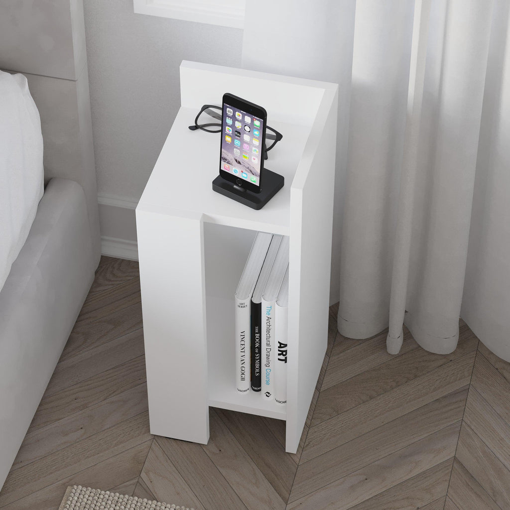 Modern Bedside Table Right Module 25cm Narrow