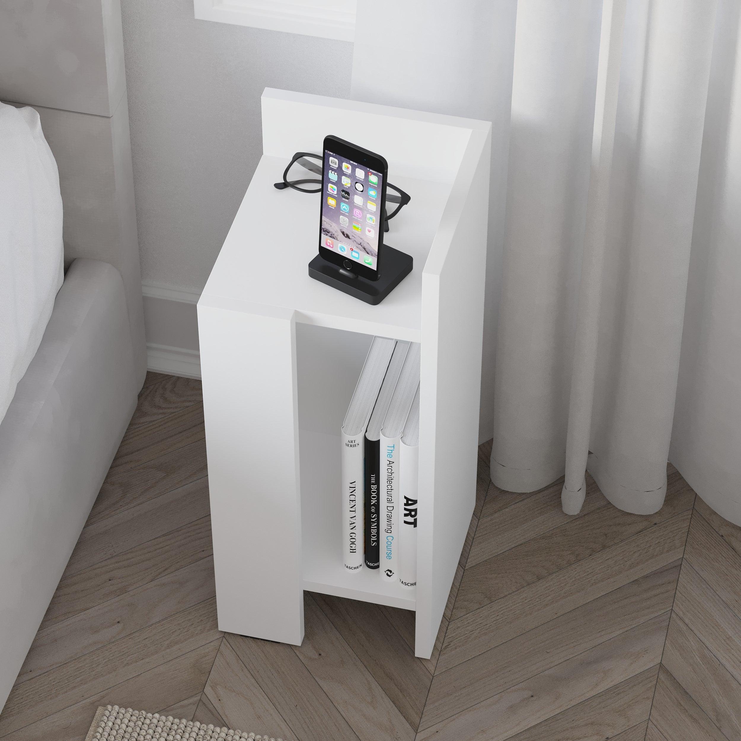 Modern Bedside Table Right Module 25cm Narrow