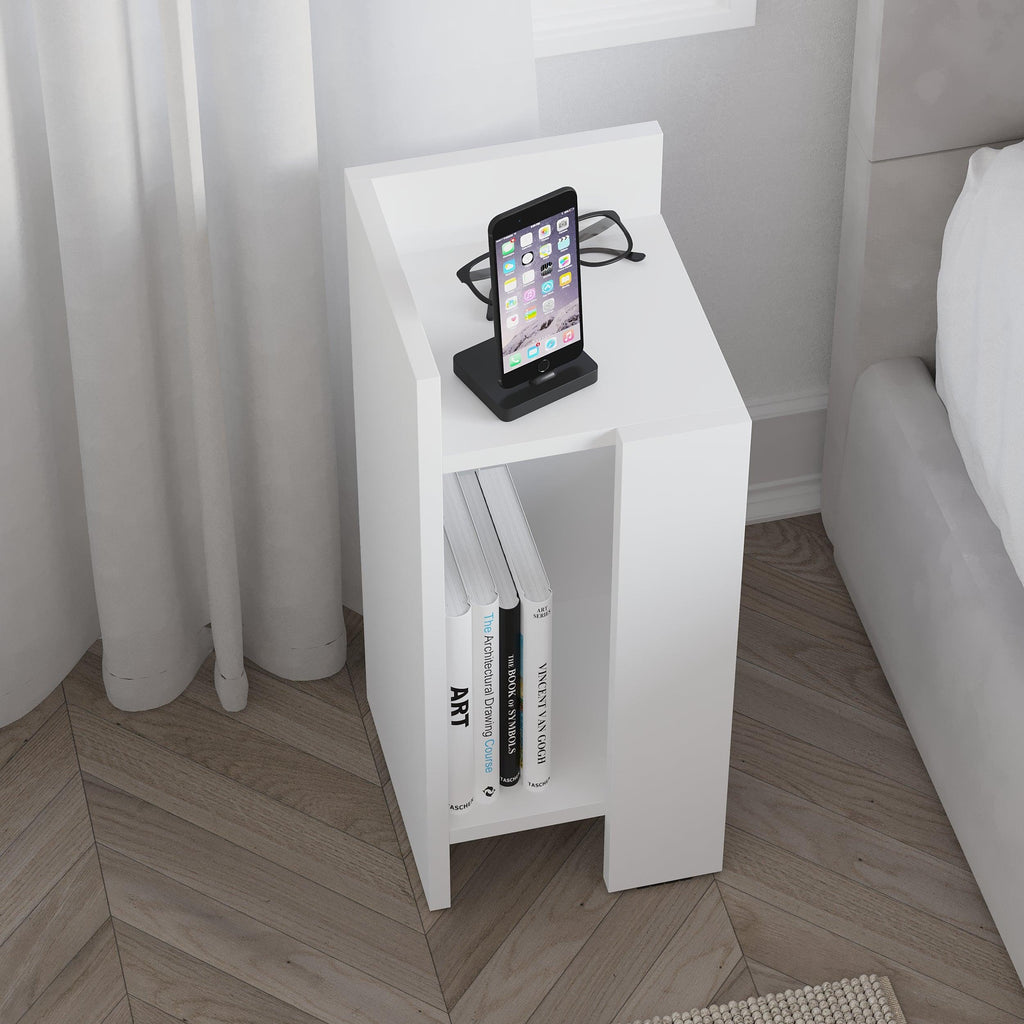 Modern Bedside Table Left Module 25cm Narrow