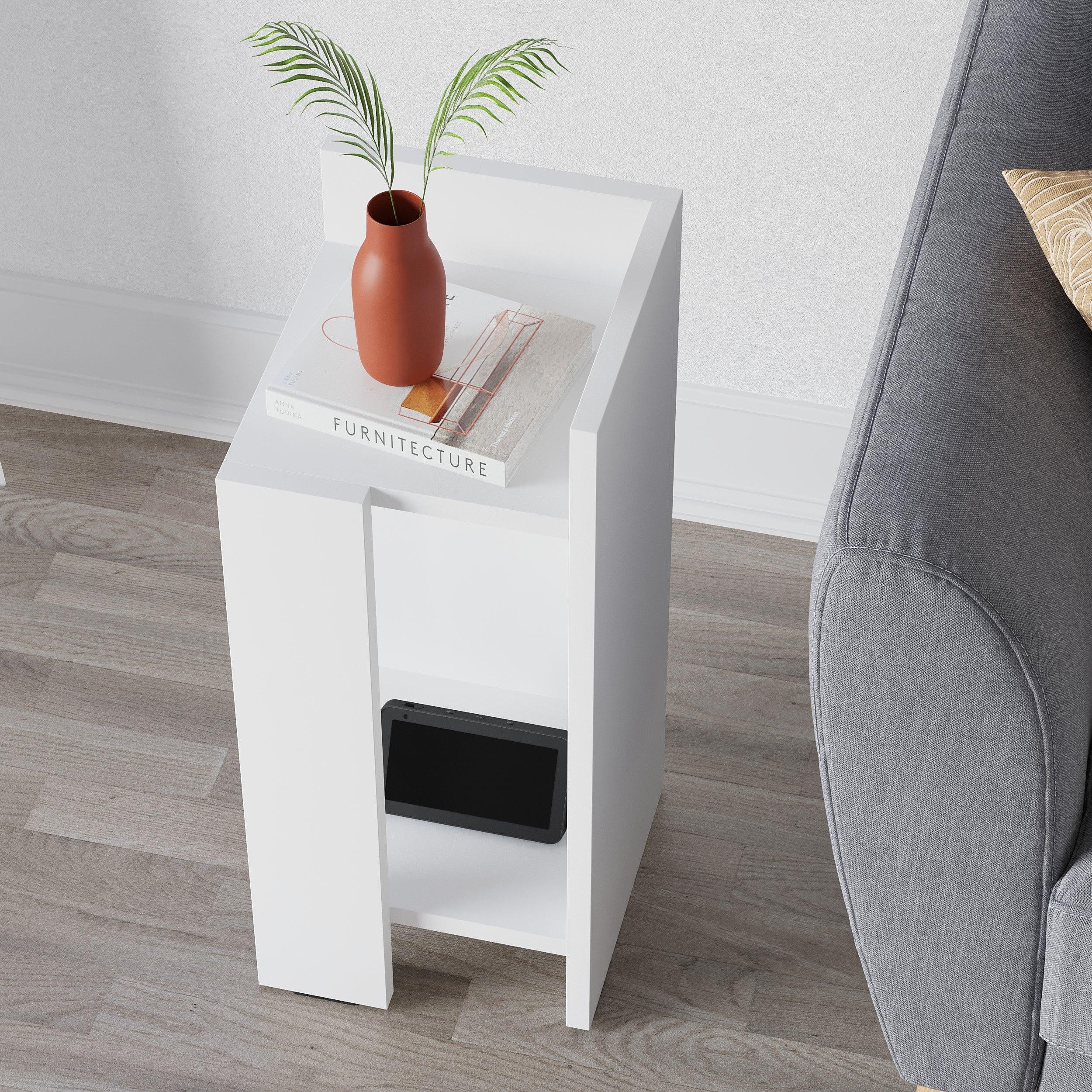 Modern Bedside Table Right Module 25cm Narrow