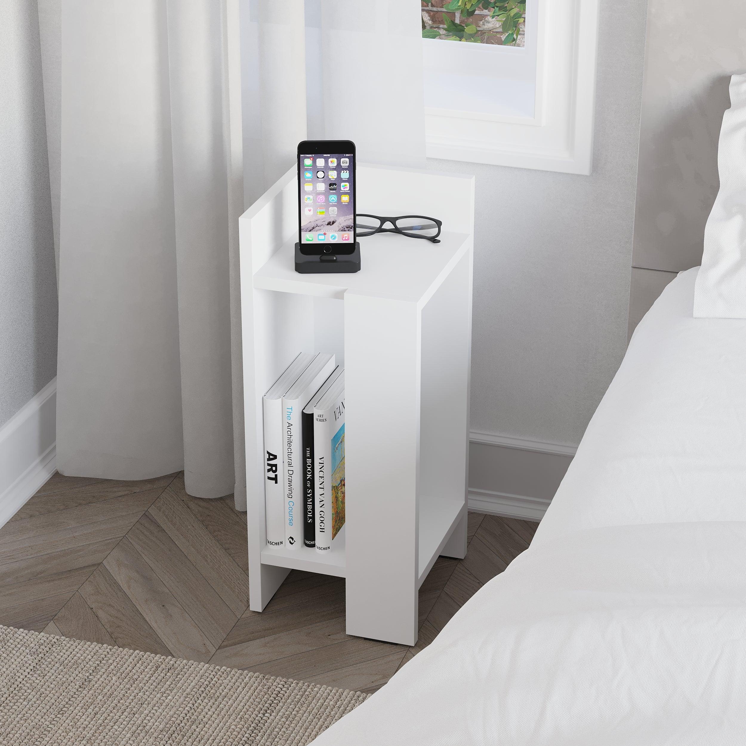 Modern Bedside Table Left Module 25cm Narrow