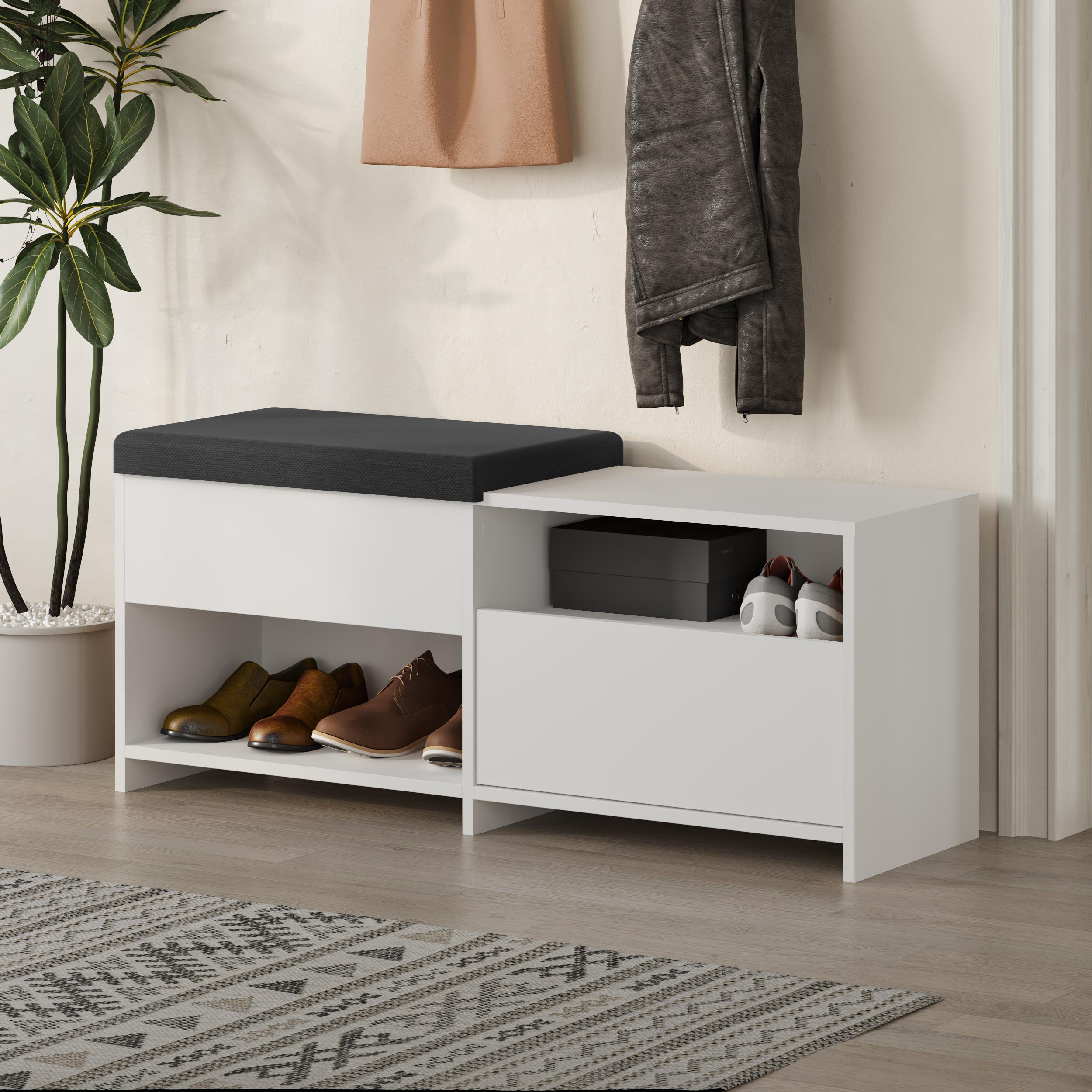 Shoe Bench – Modern Hallway Bench with Storage