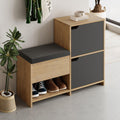 Shoe Bench – 101cm Stair-Shaped Hallway Storage with Seat