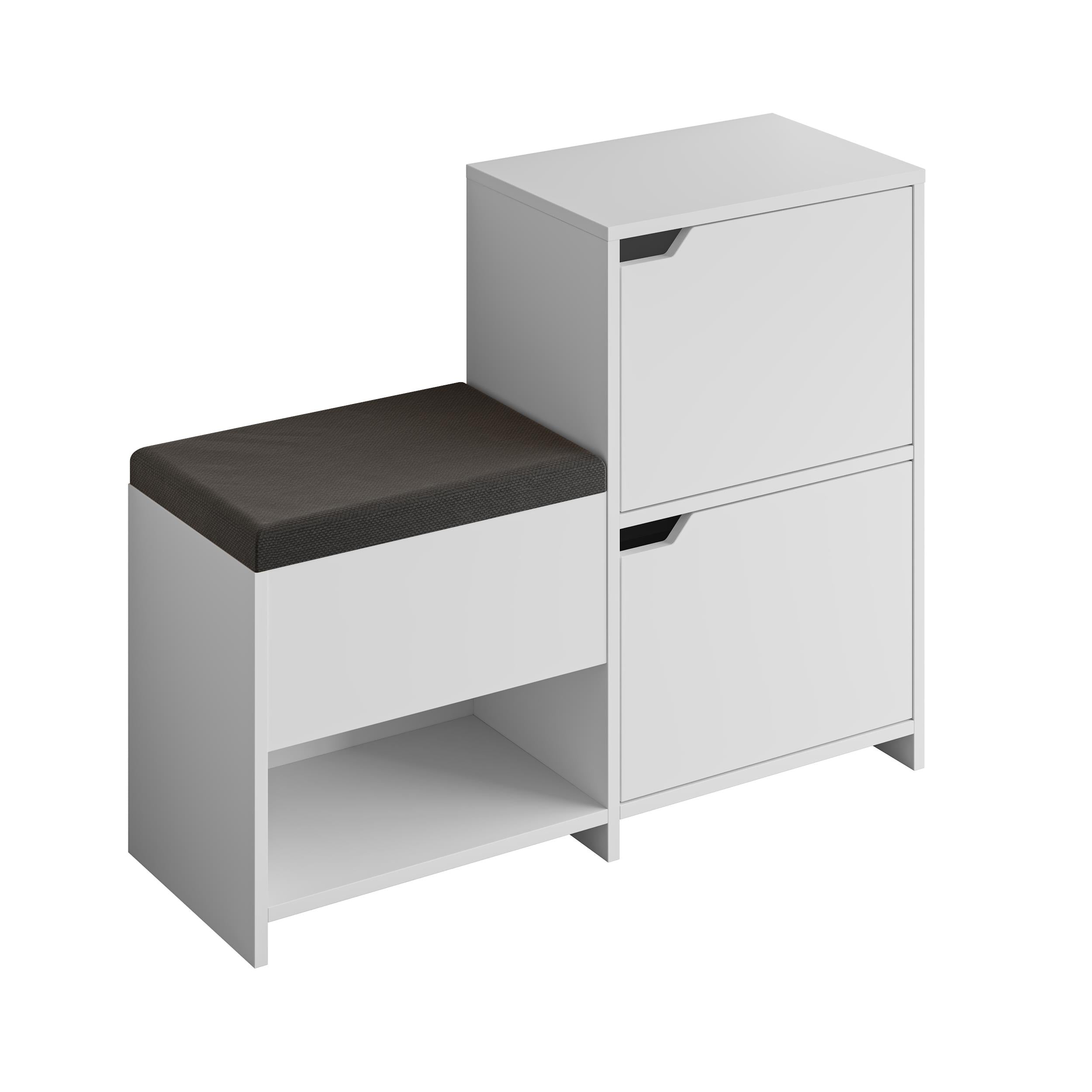 Shoe Bench – 101cm Stair-Shaped Hallway Storage with Seat