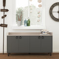 Console Table – Anthracite & Light Mocha – Modern Sideboard Unit
