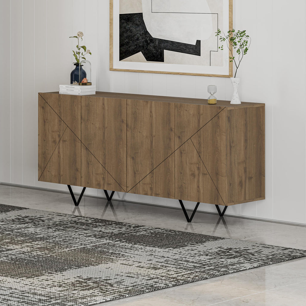 4 Door Sideboard Storage Unit