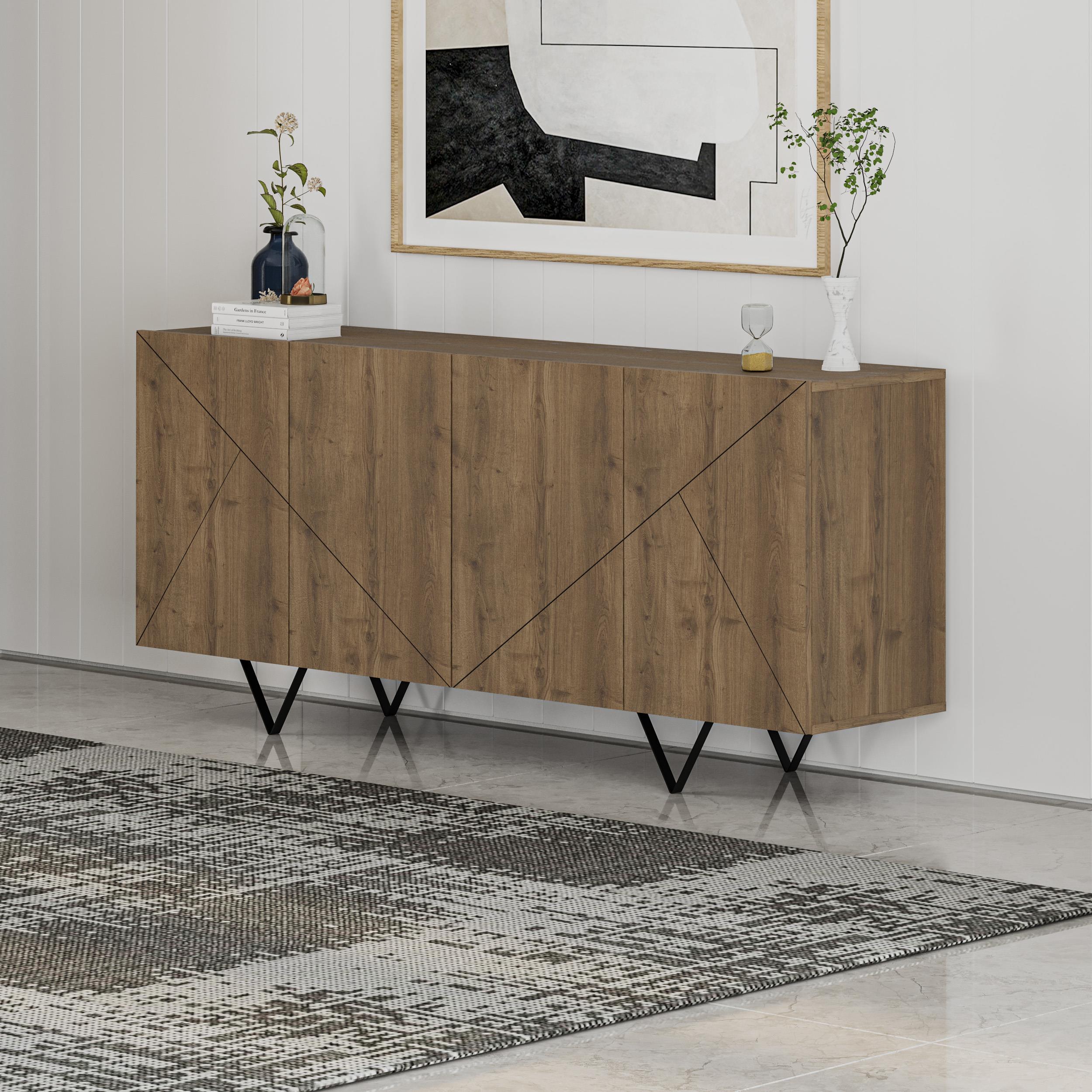 4 Door Sideboard Storage Unit