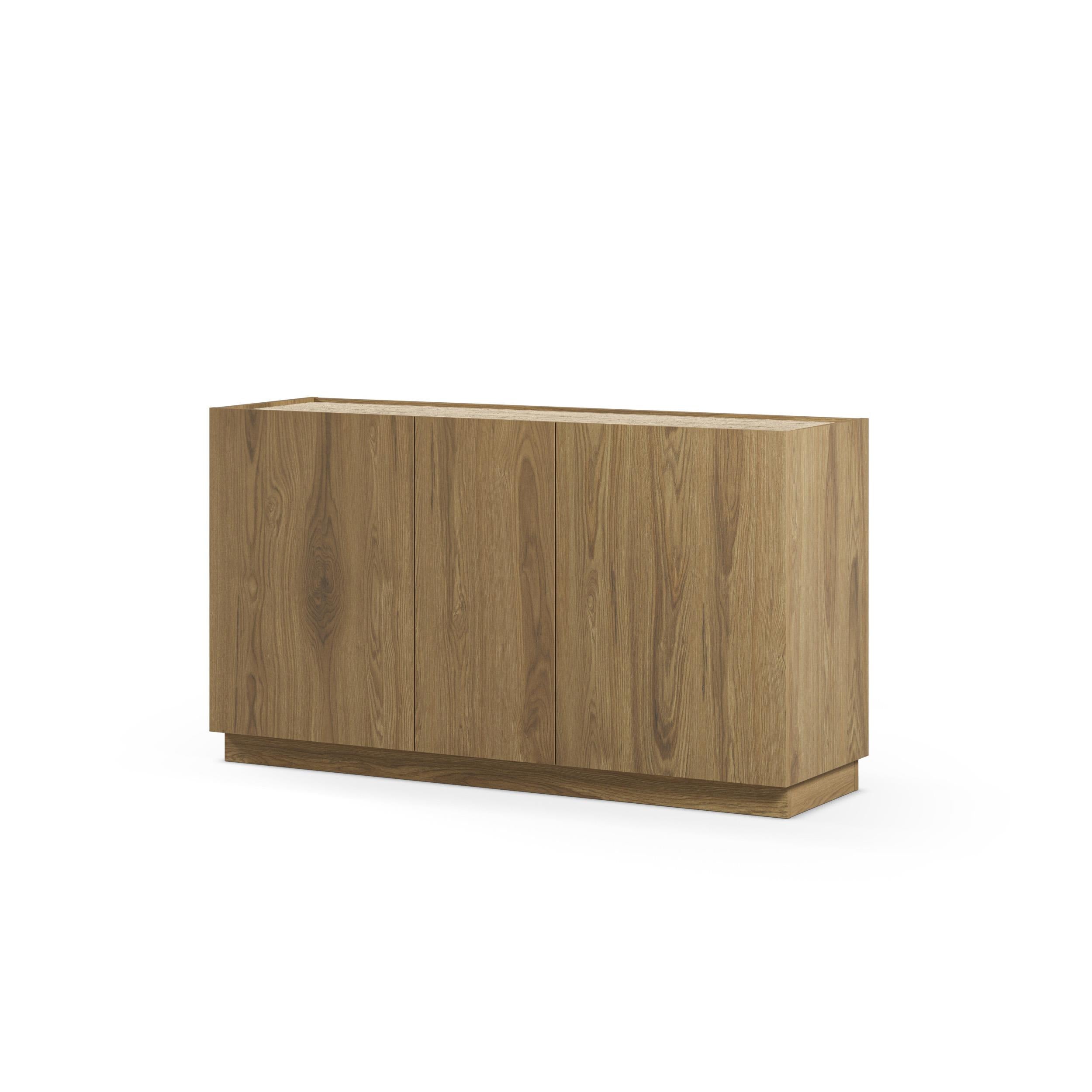 140cm Sideboard – Oak & Travertine Effect