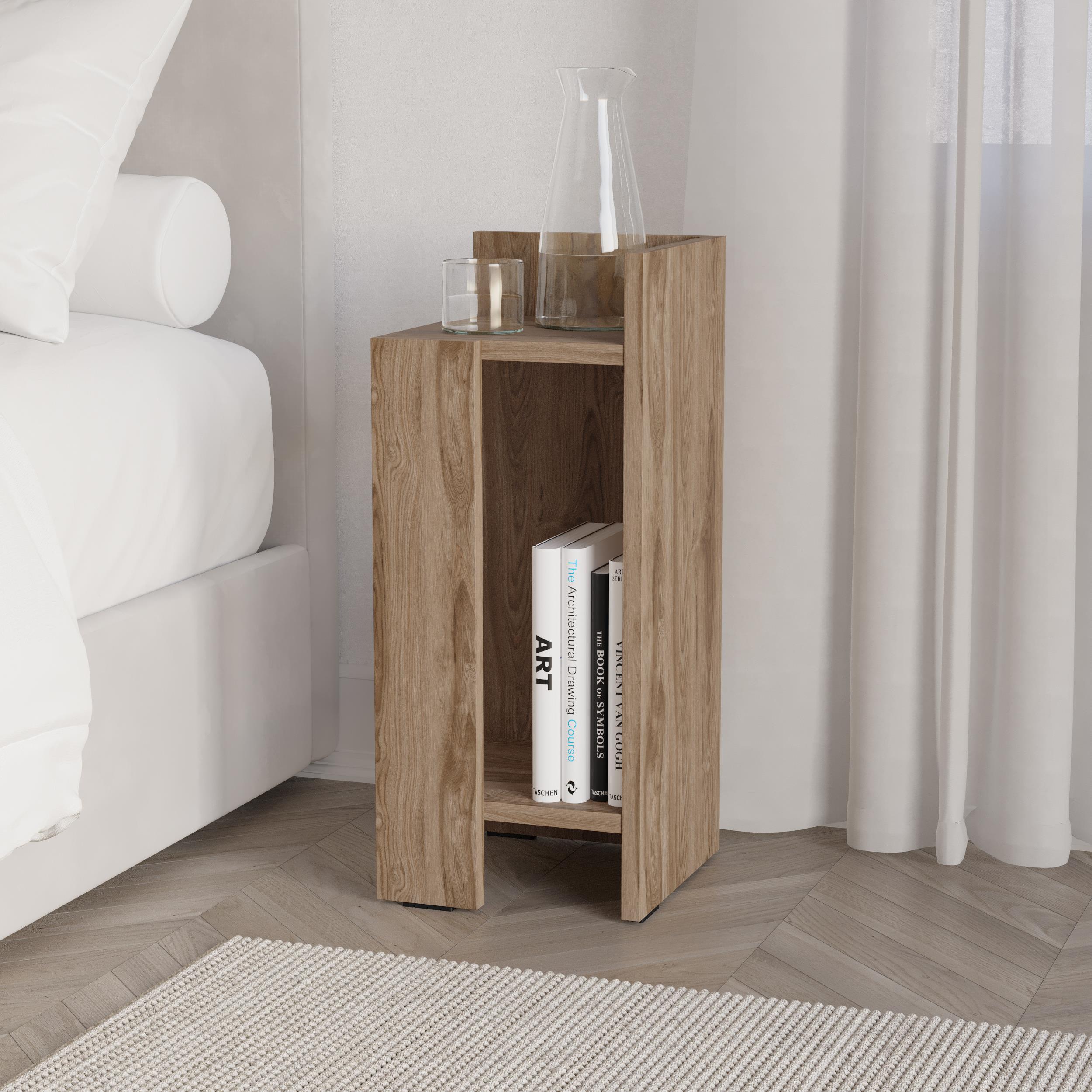 Modern Bedside Table Right Module 25cm Narrow