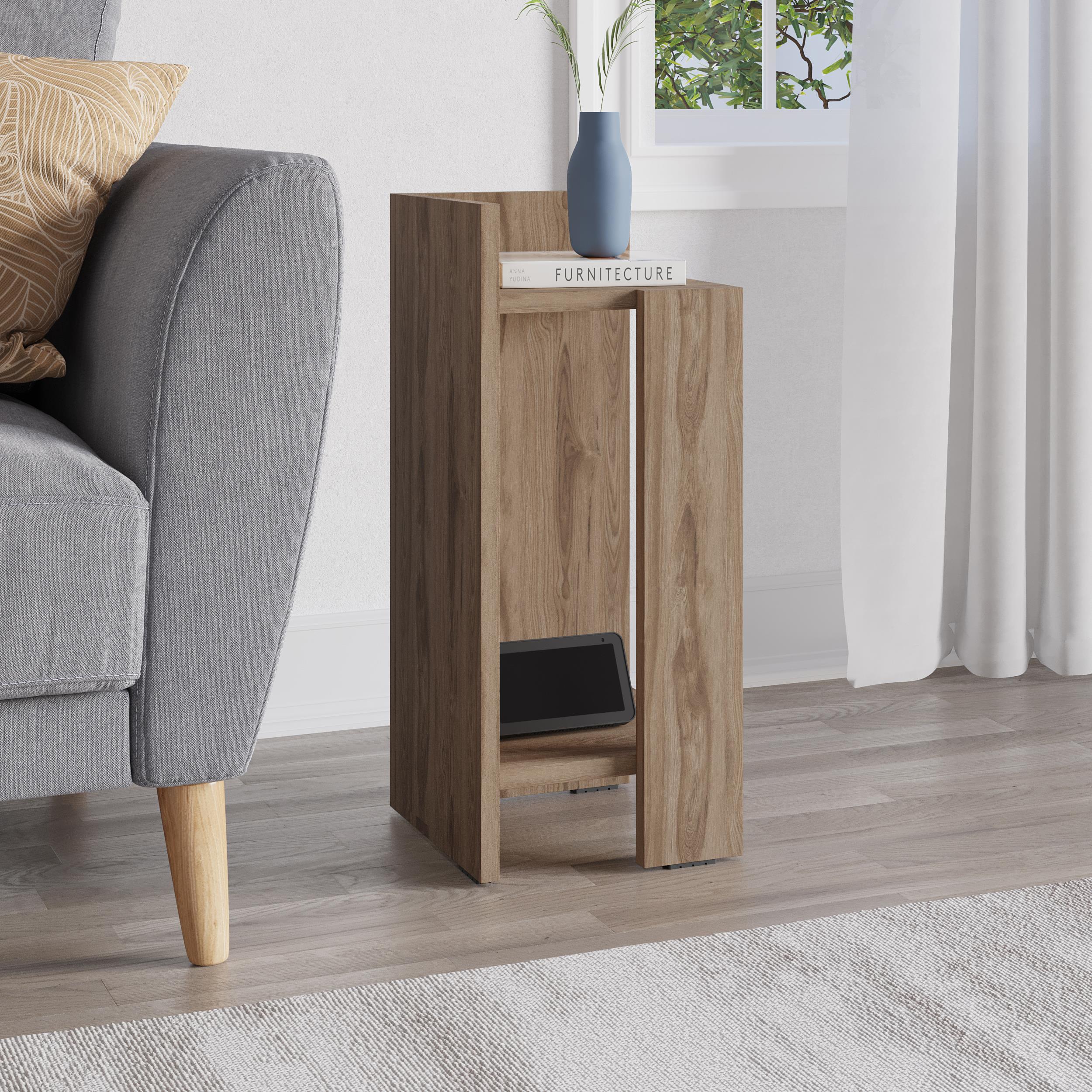 Modern Bedside Table Left Module 25cm Narrow