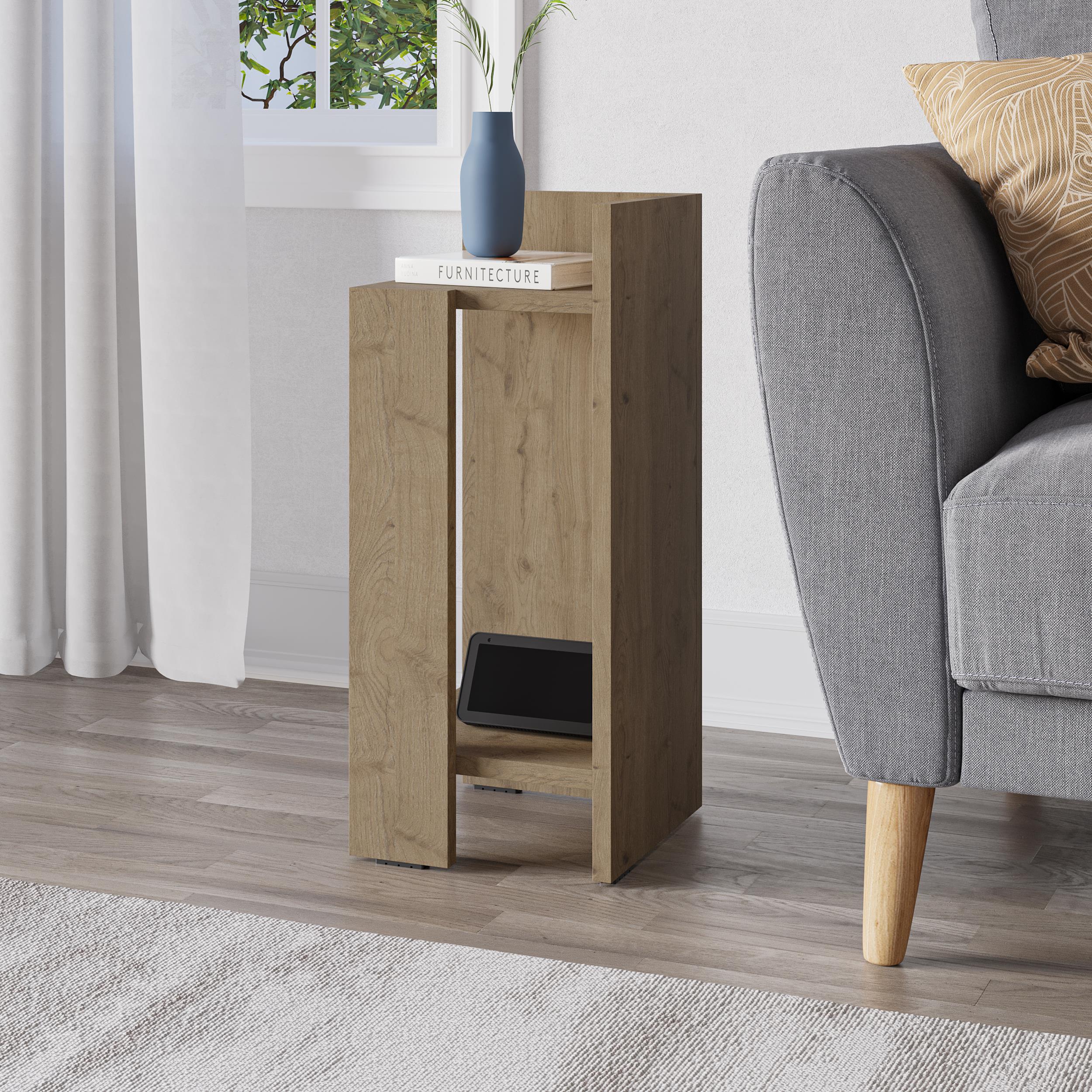 Modern Bedside Table Left Module 25cm Narrow
