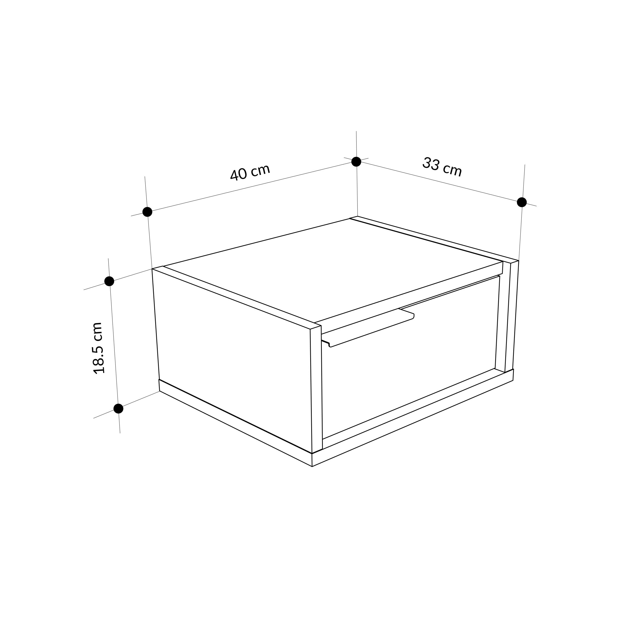Eco Wall-Mounted Nightstand – Floating Bedside Table with Drawer