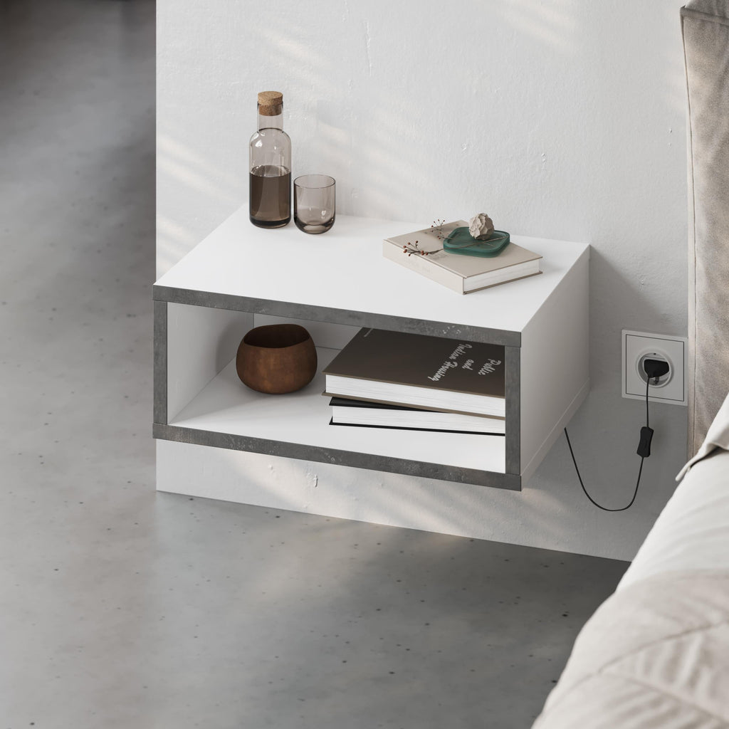 Wall Mounted Bedside Table – Floating Nightstand – Modern Design
