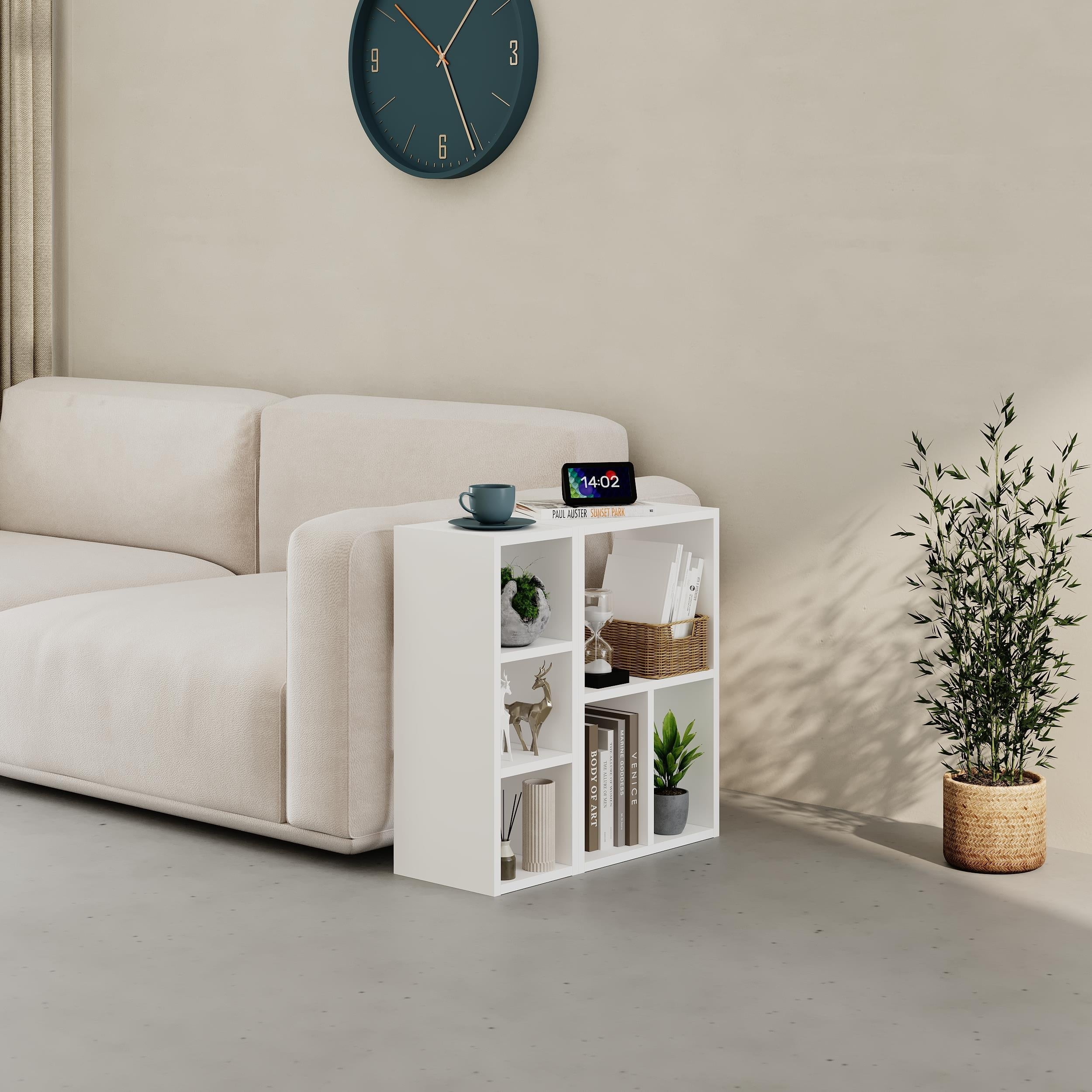 Big Low Standing Bookcase – Modular Storage Unit