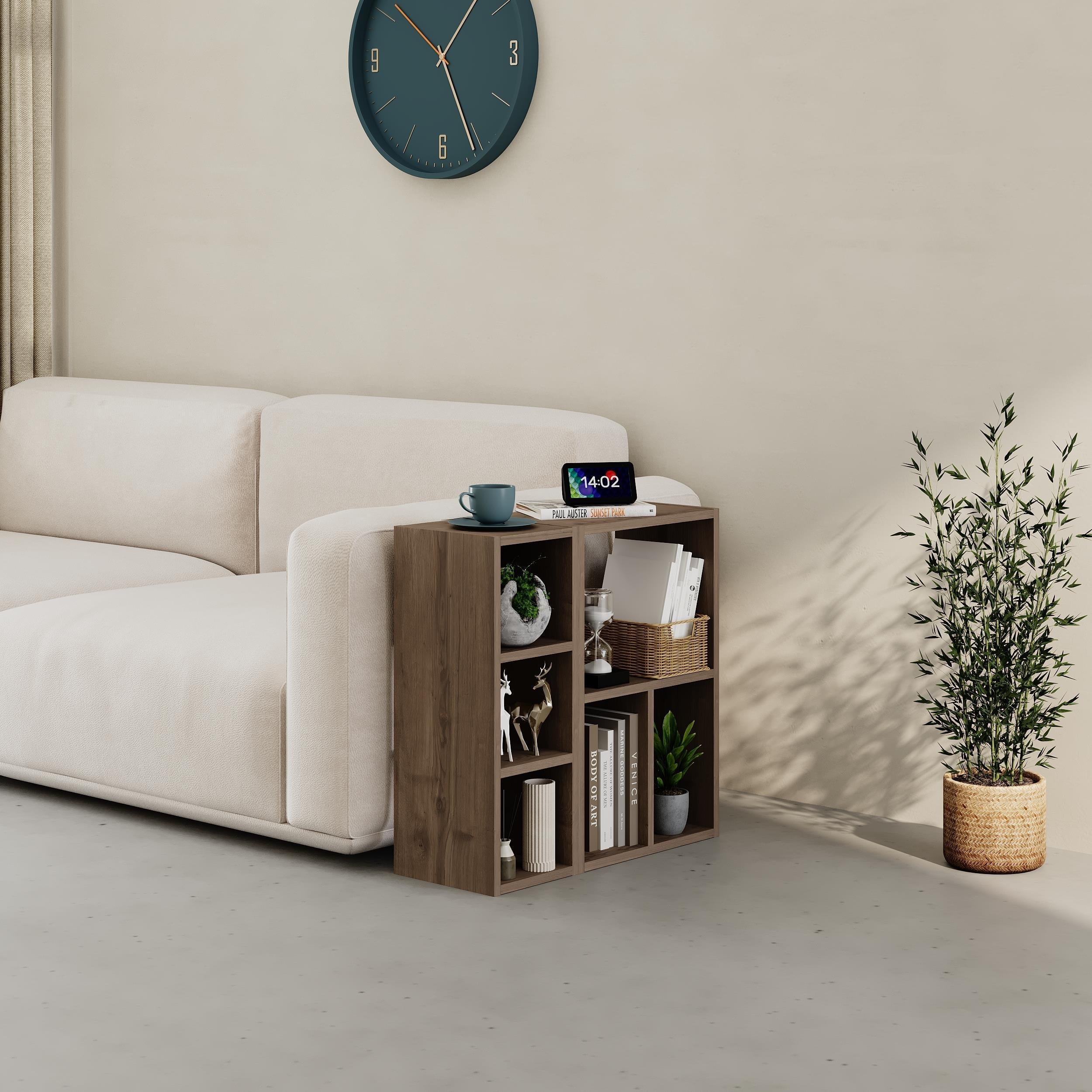 Big Low Standing Bookcase – Modular Storage Unit