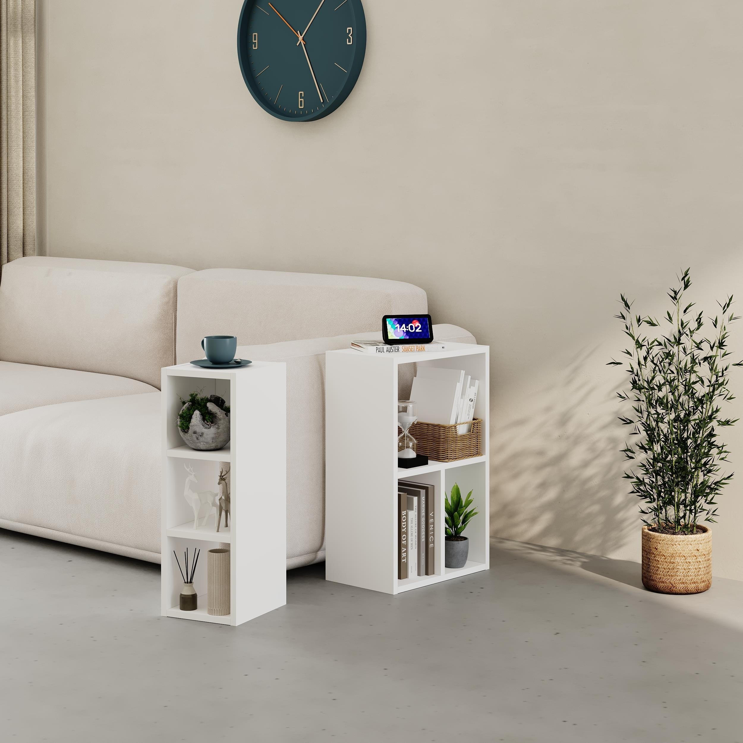 Big Low Standing Bookcase – Modular Storage Unit