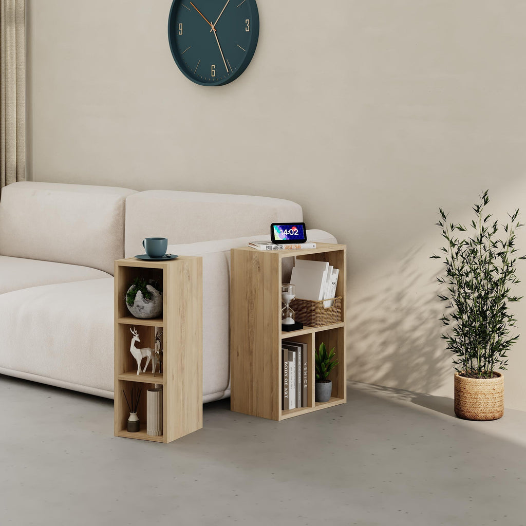 Small Low Standing Bookcase – Modular Storage Unit