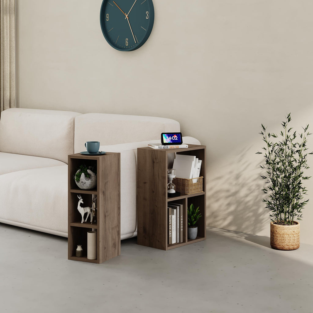 Small Low Standing Bookcase – Modular Storage Unit