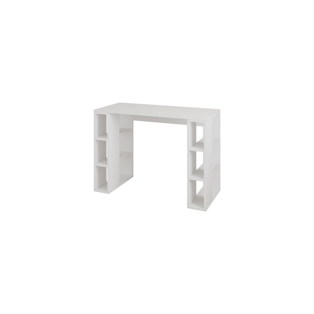 Colmar Study Desk – 106 cm – Modern Desk with Storage Shelves