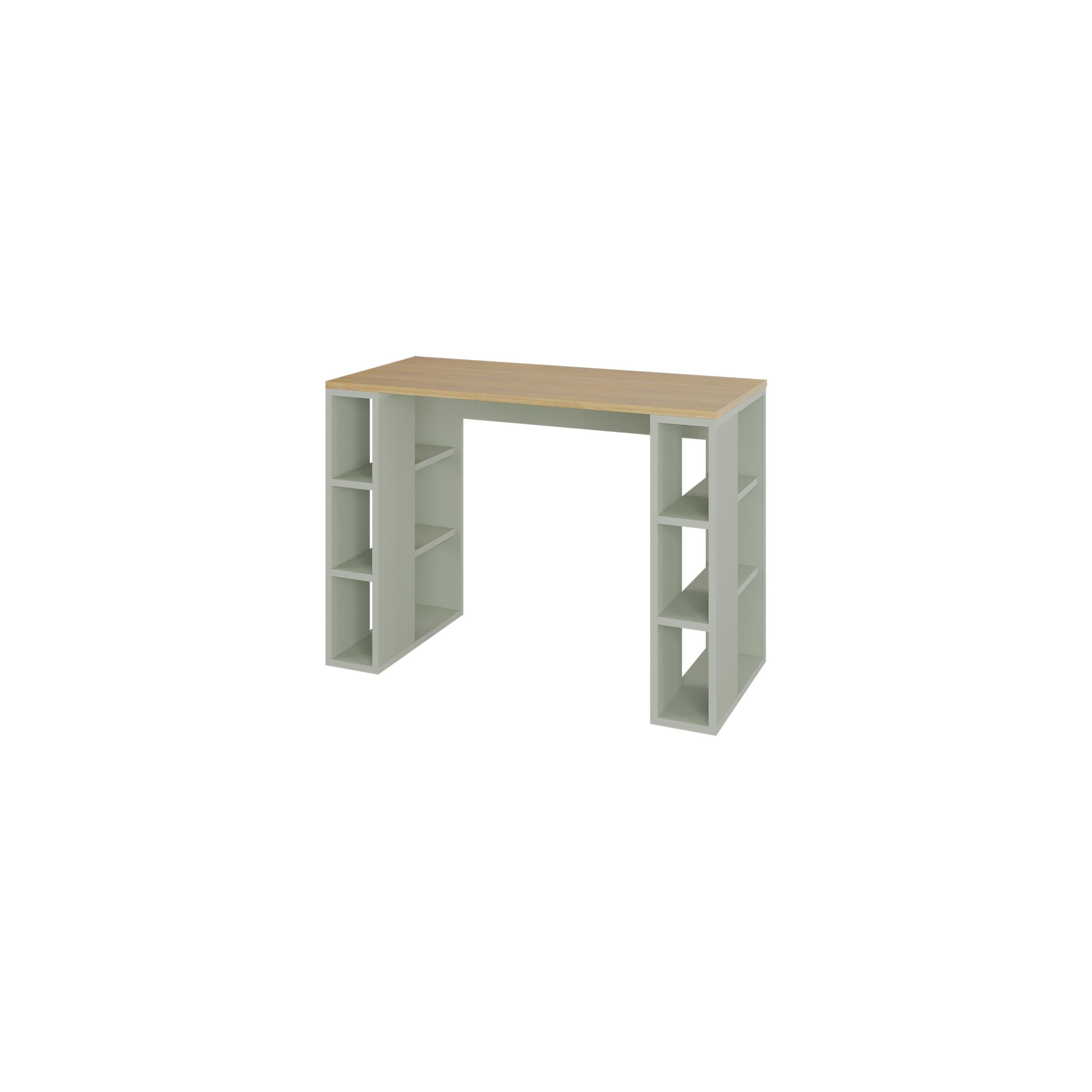 Colmar Study Desk – 106 cm – Modern Desk with Storage Shelves