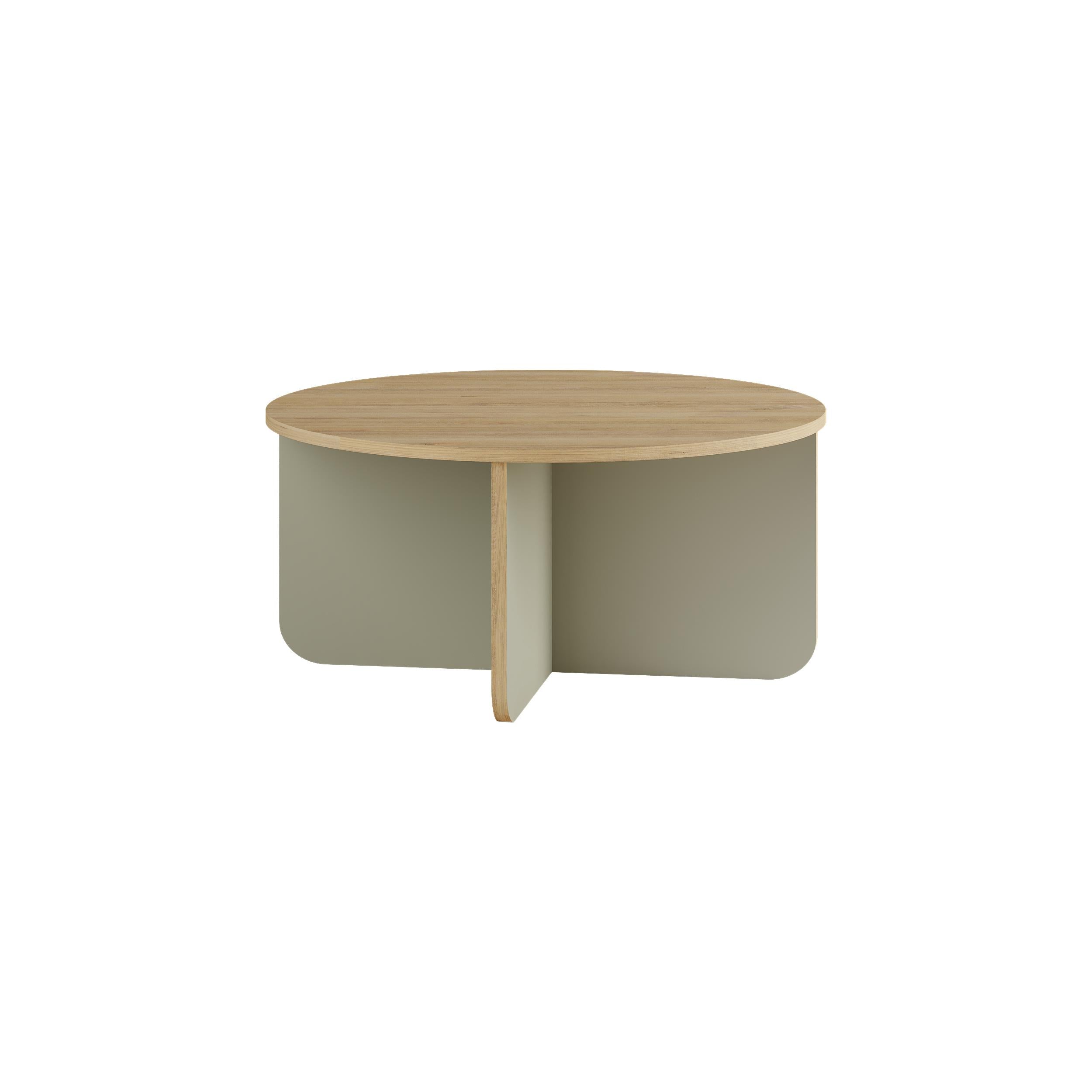 Hillary Round Coffee Table – 80 cm Modern Living Room Table
