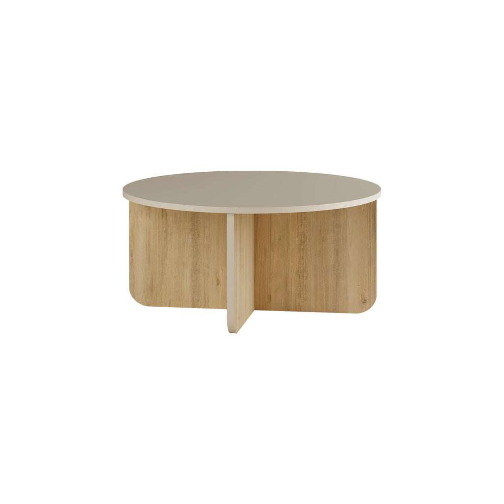 Hillary Round Coffee Table – 80 cm Modern Living Room Table