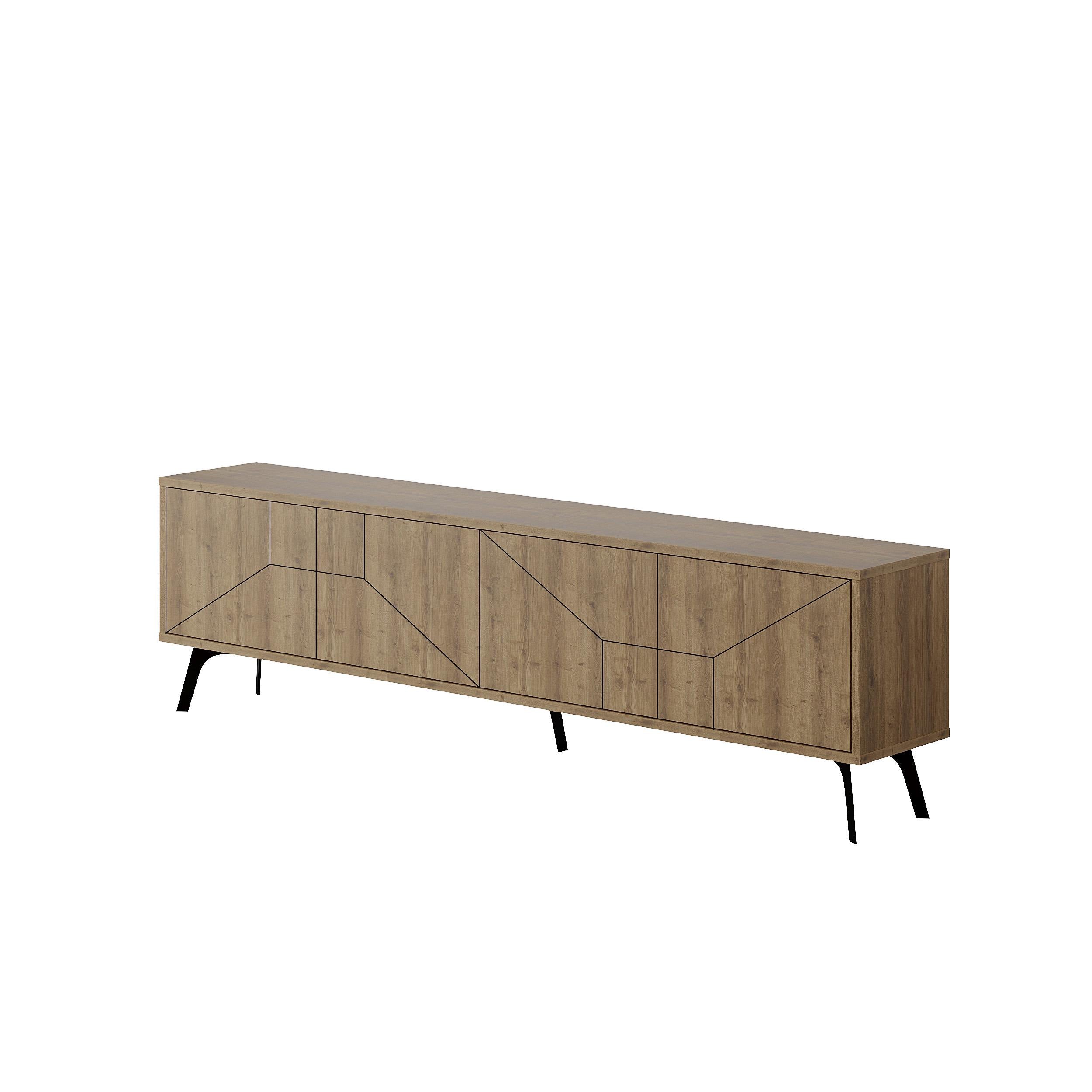 Modern TV Stand With Storage Cabinet 180cm