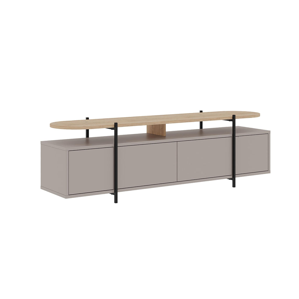 Hanley Modern TV Stand Multimedia Centre TV Unit With Storage Cabinet 160cm