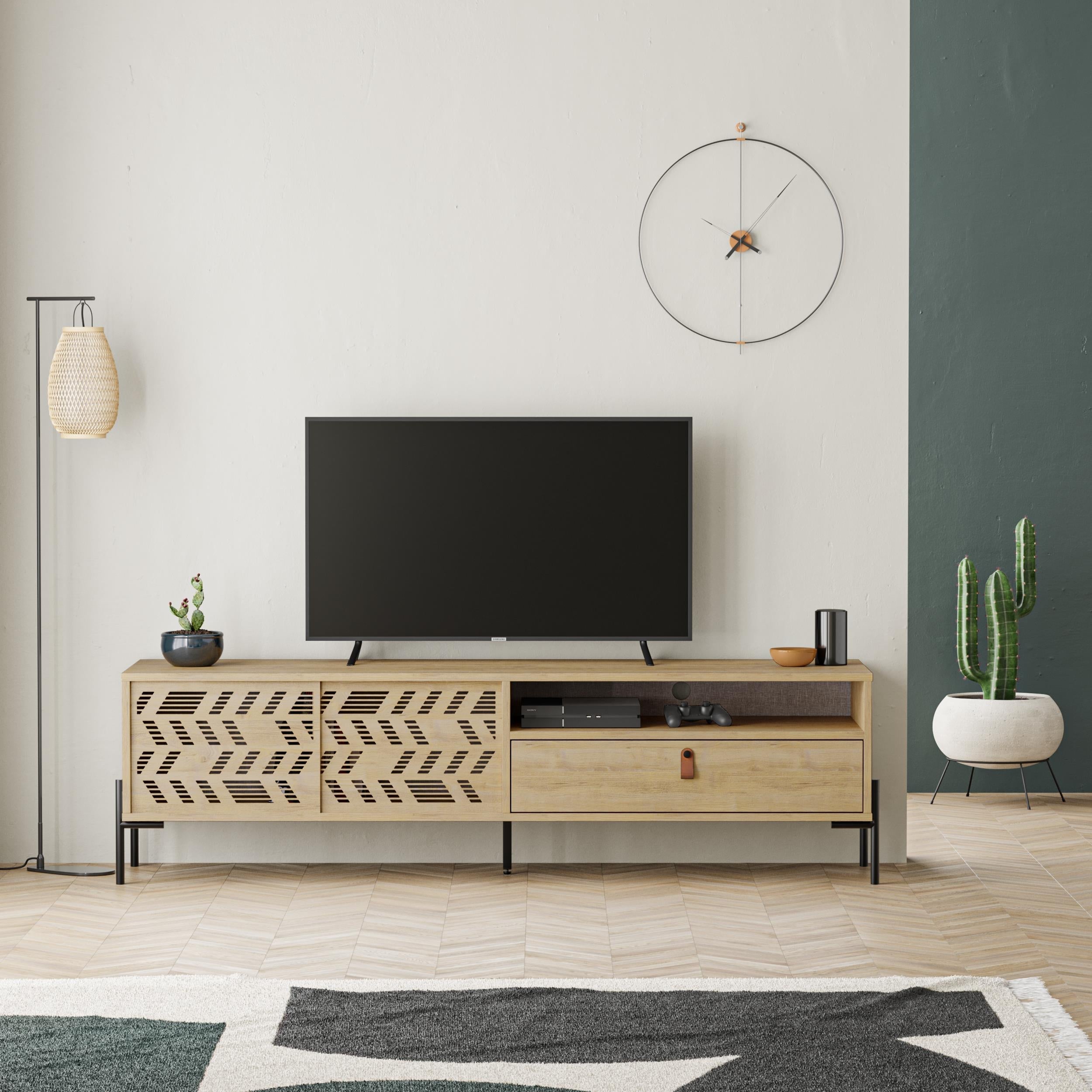 Dionysos Modern TV Stand Multimedia Stand TV Unit With Storage Cabinet 170cm