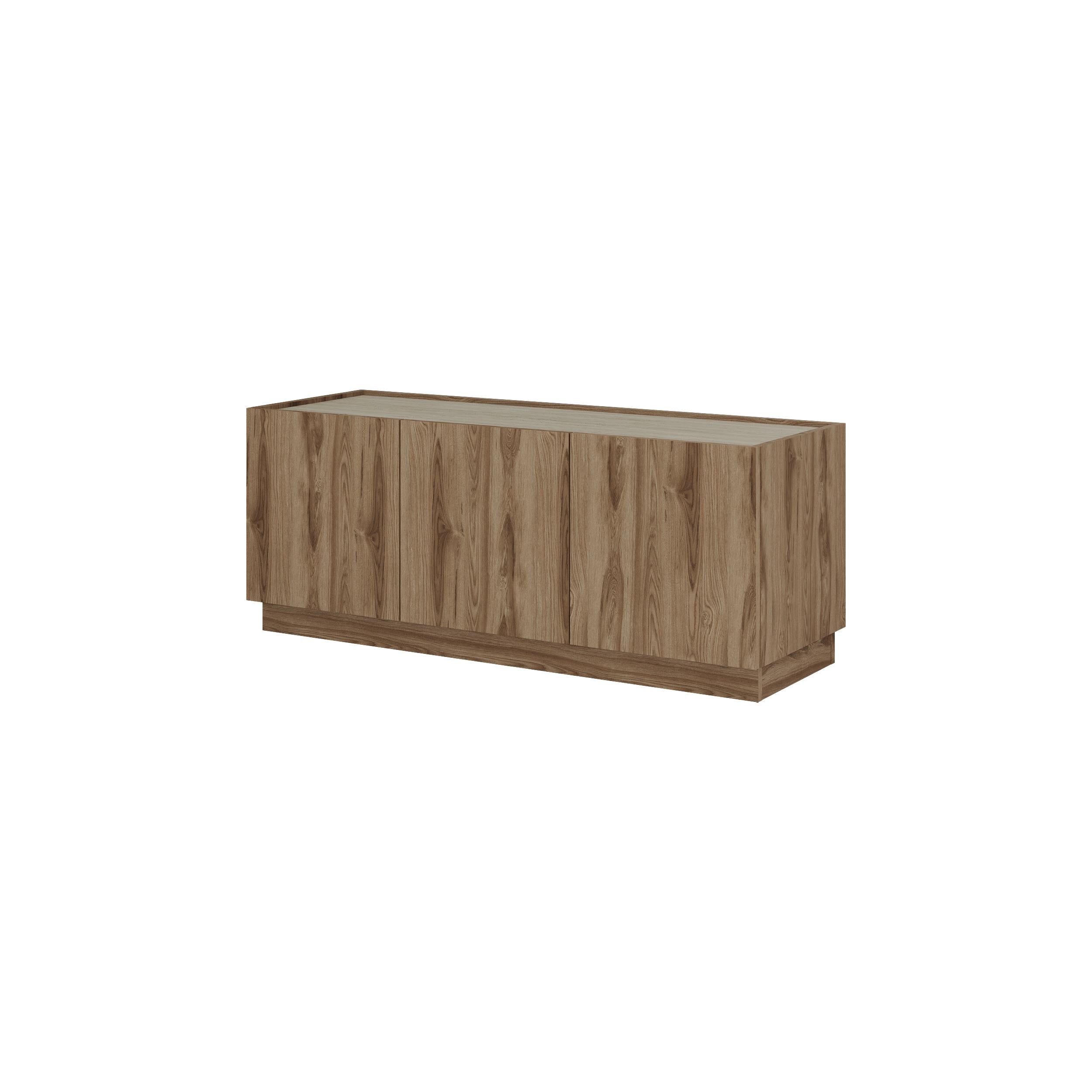 120cm TV Stand – Oak & Travertine Effect