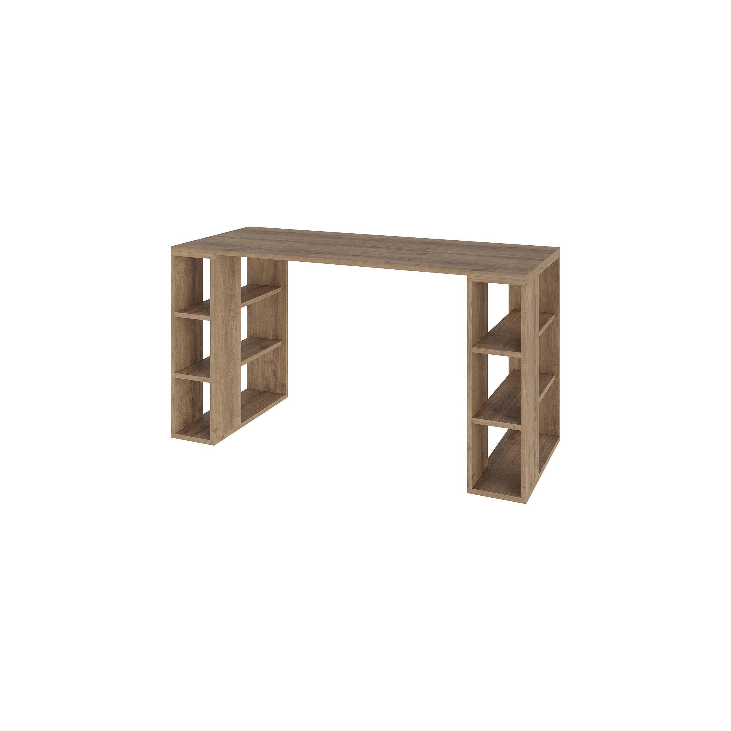 Colmar Modern Desk With Bookshelf Legs Width 140cm