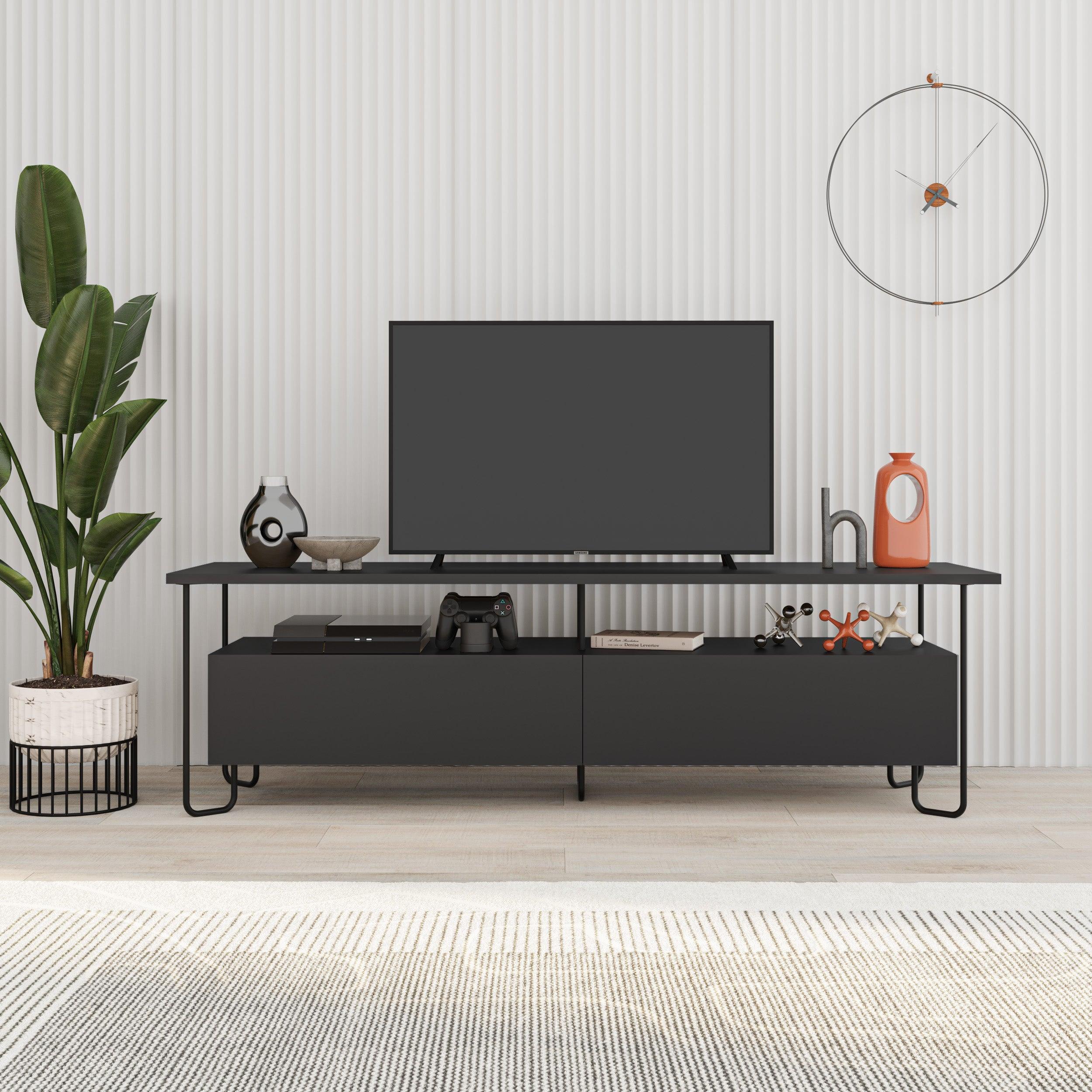 Modern Tv Unit With Storage Cabinet 150cm