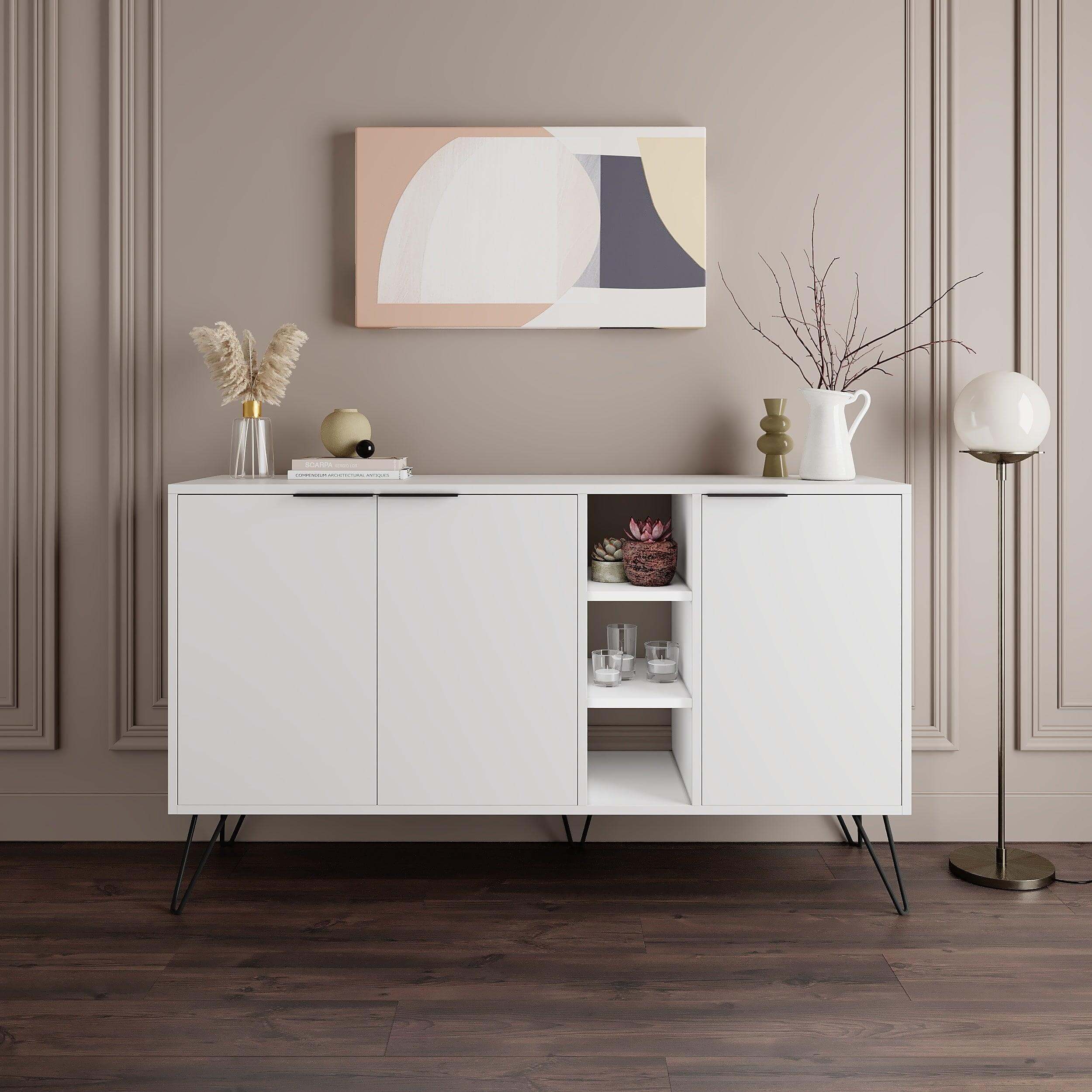 Clara Console Modern Sideboard Display - 142cm