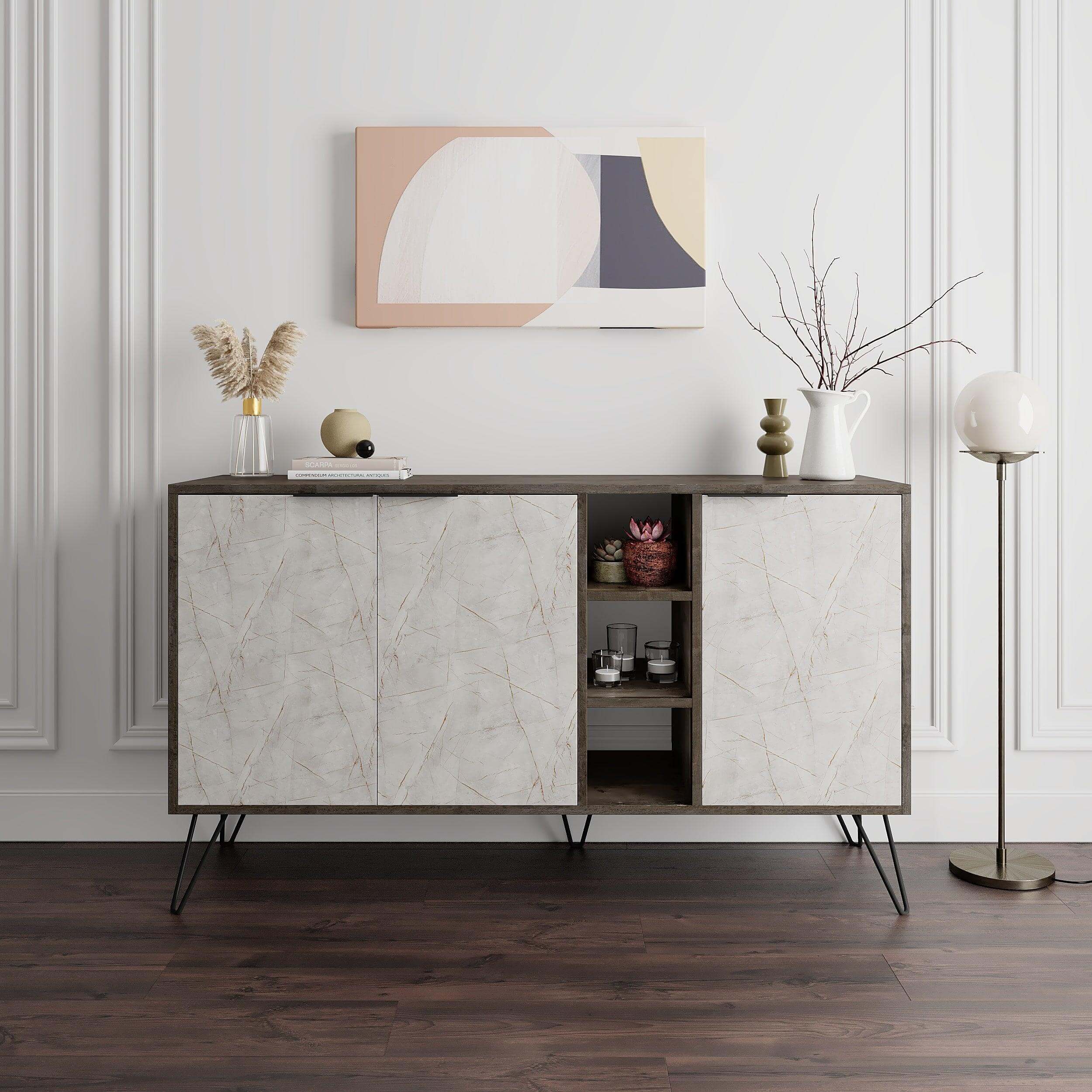 Clara Console Modern Sideboard Display - 142cm