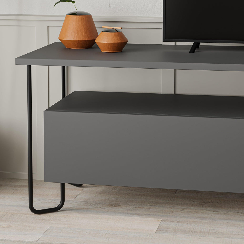 Modern Tv Unit With Storage Cabinet 150cm