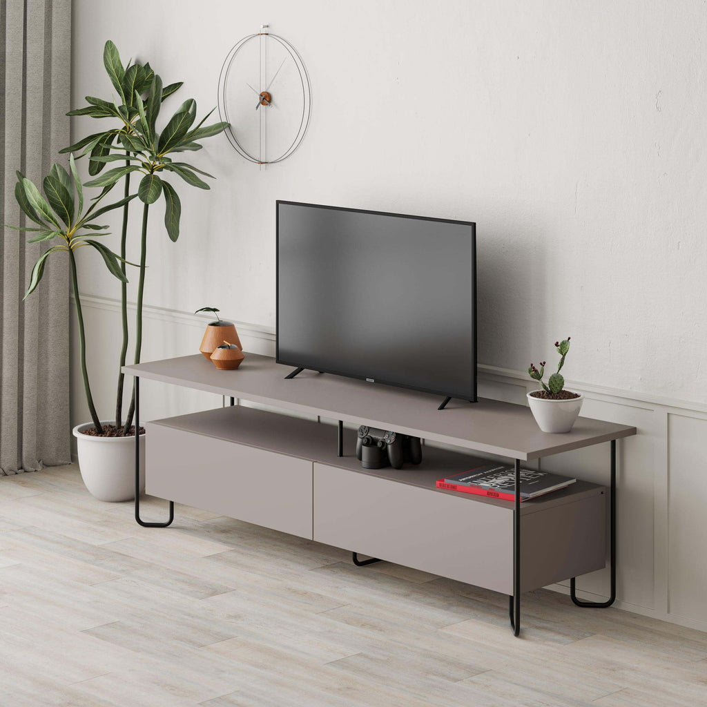 Modern Tv Unit With Storage Cabinet 150cm