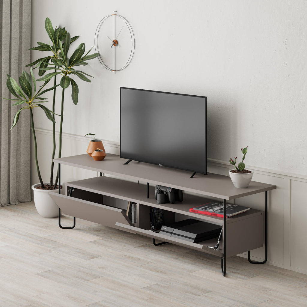 Modern Tv Unit With Storage Cabinet 150cm