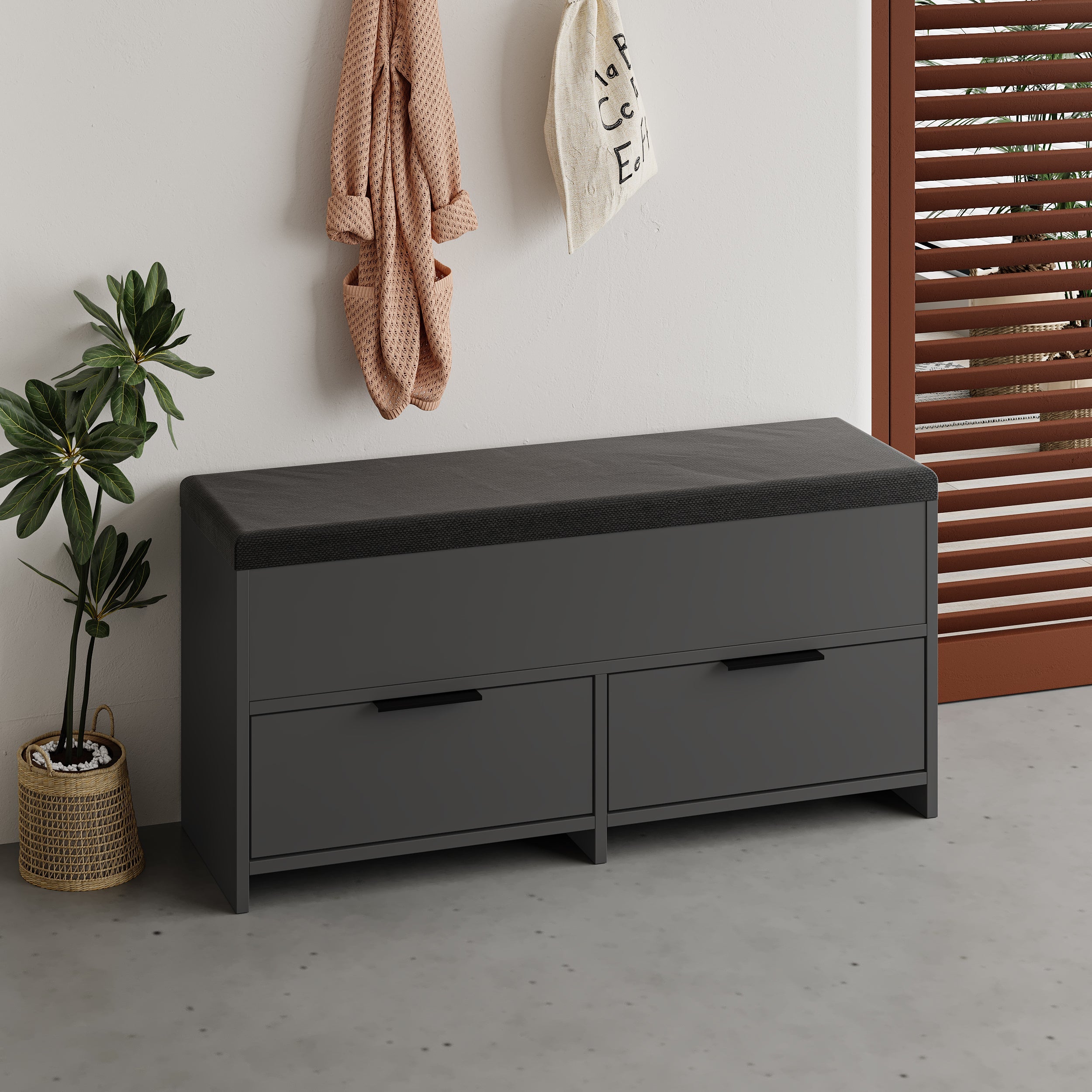 Modern Shoe Storage Bench