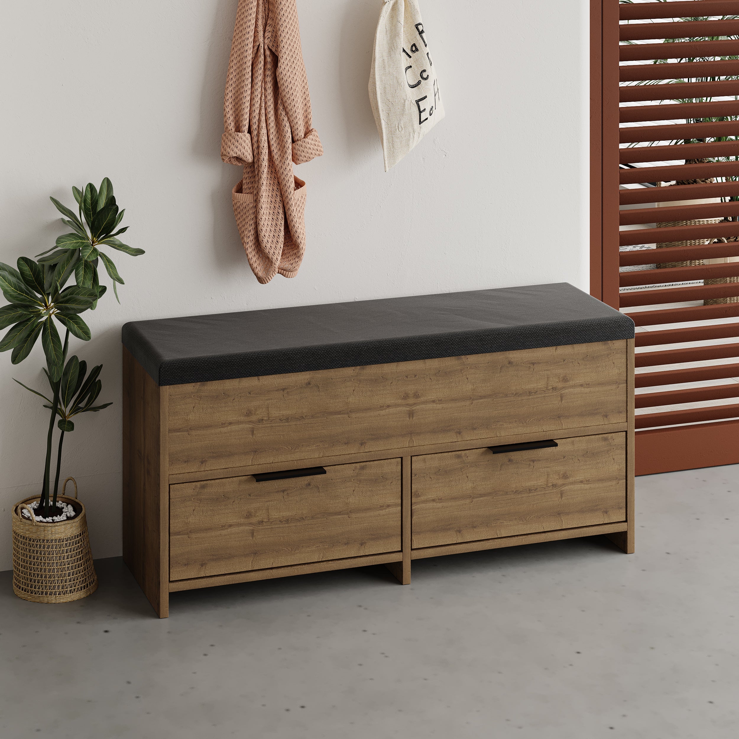 Modern Shoe Storage Bench
