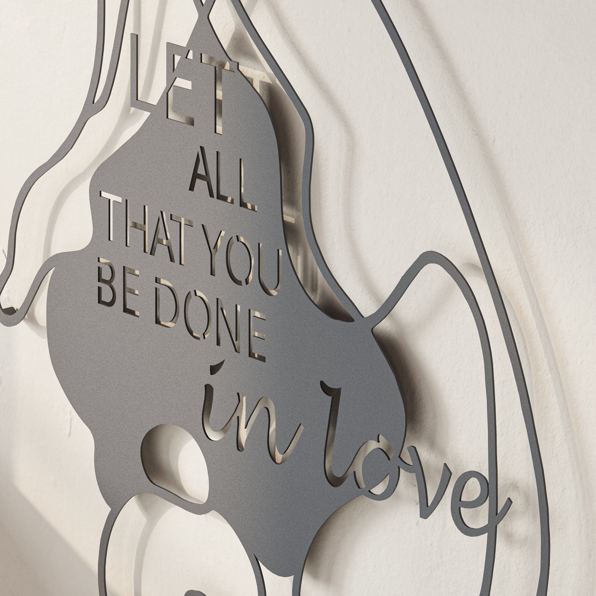 Do in love Modern Metal Wall Art Home Decorative Ornament