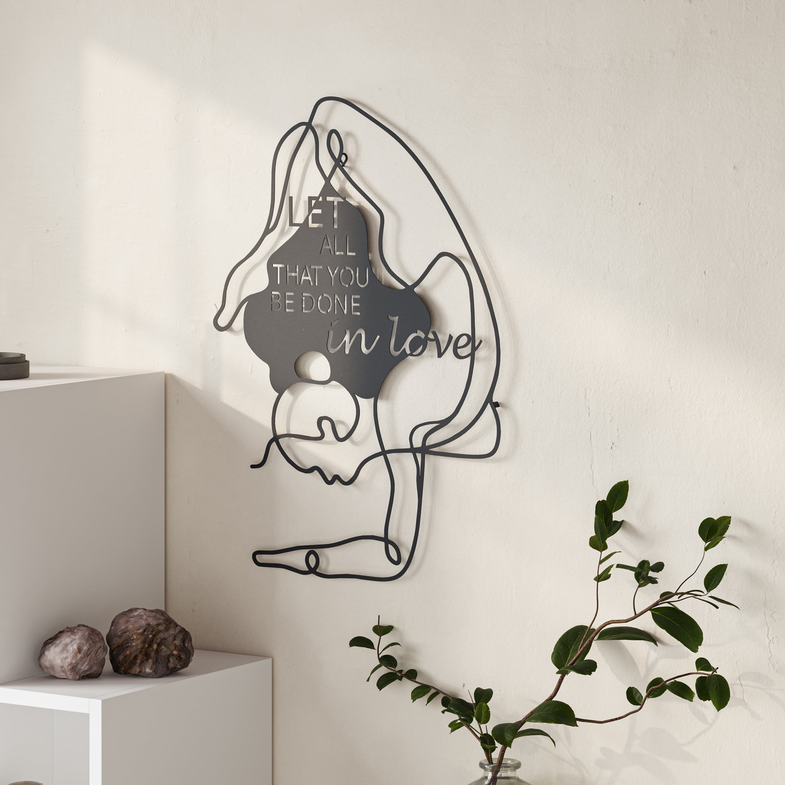Do in love Modern Metal Wall Art Home Decorative Ornament