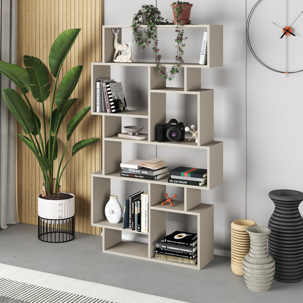 Modern Bookcase Display Unit Tall 168.5cm