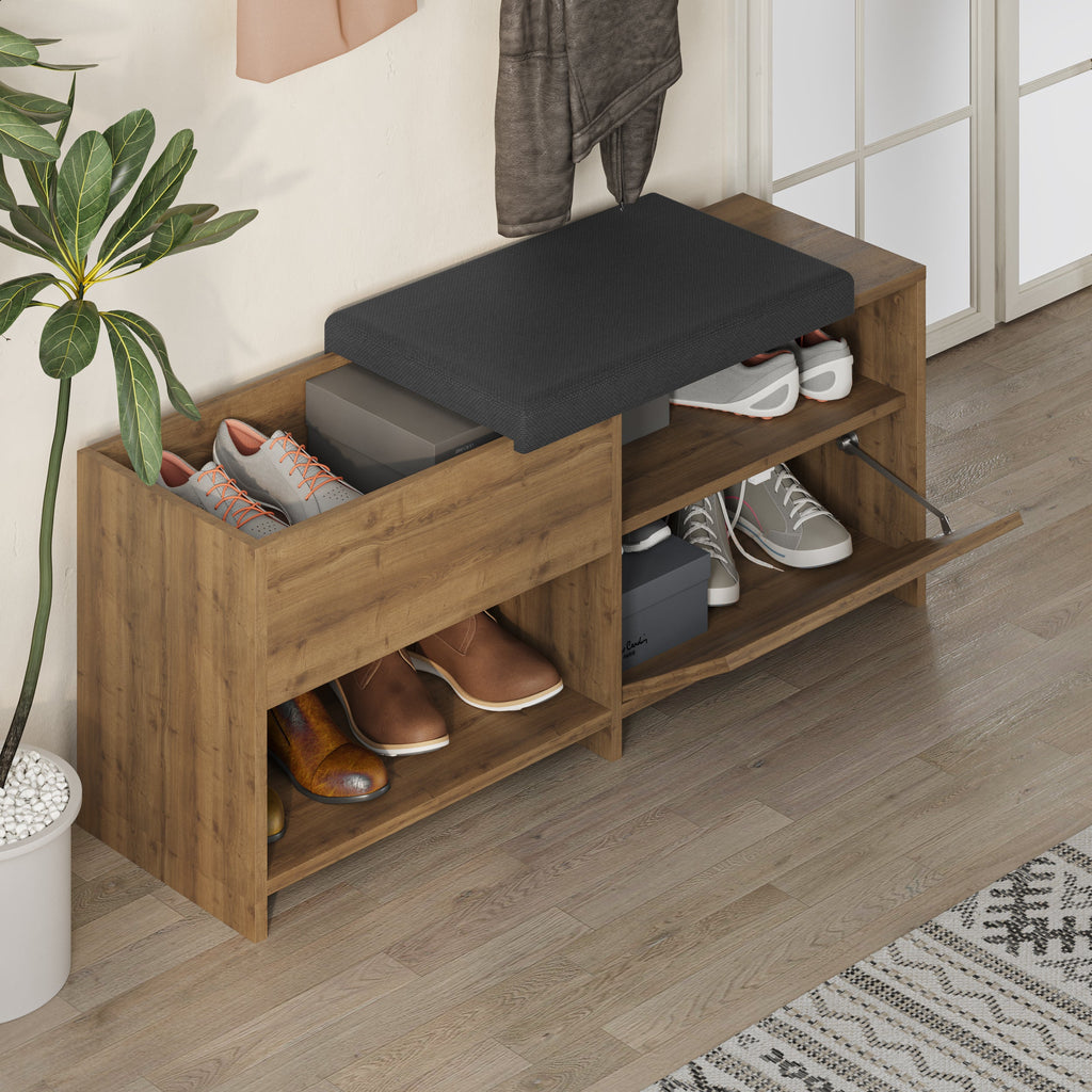 Shoe Bench – Modern Hallway Bench with Storage